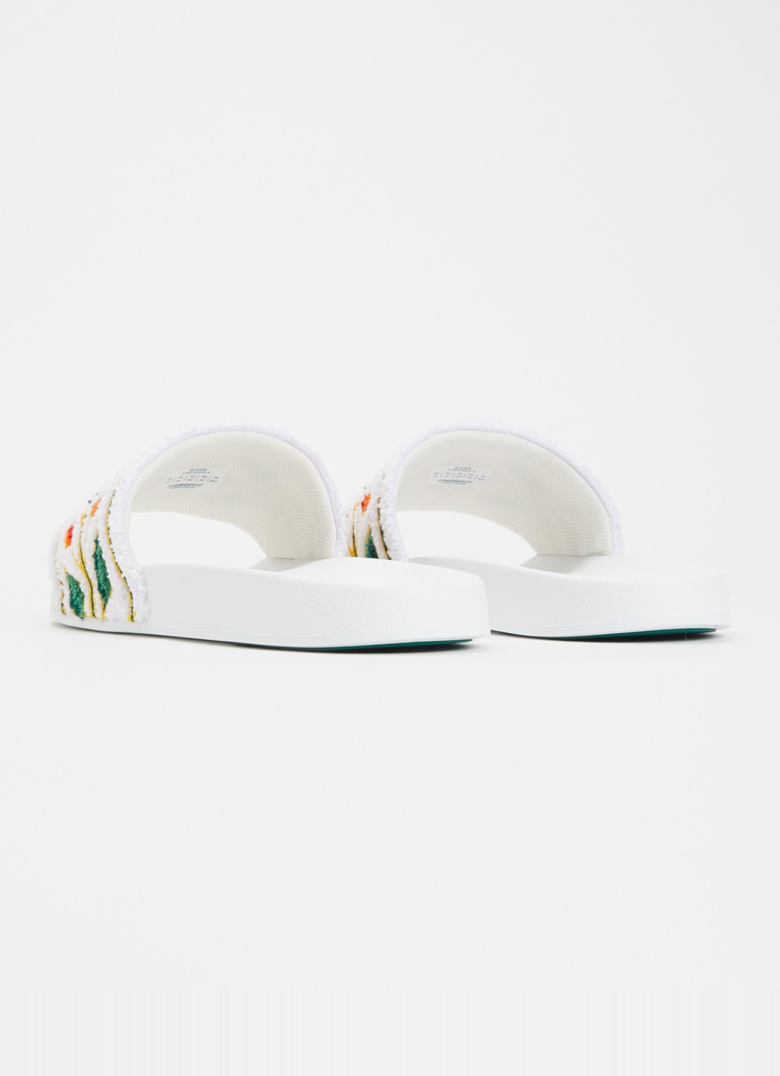 Casablanca Terry slipper met logo - achterkant 6 ivoor