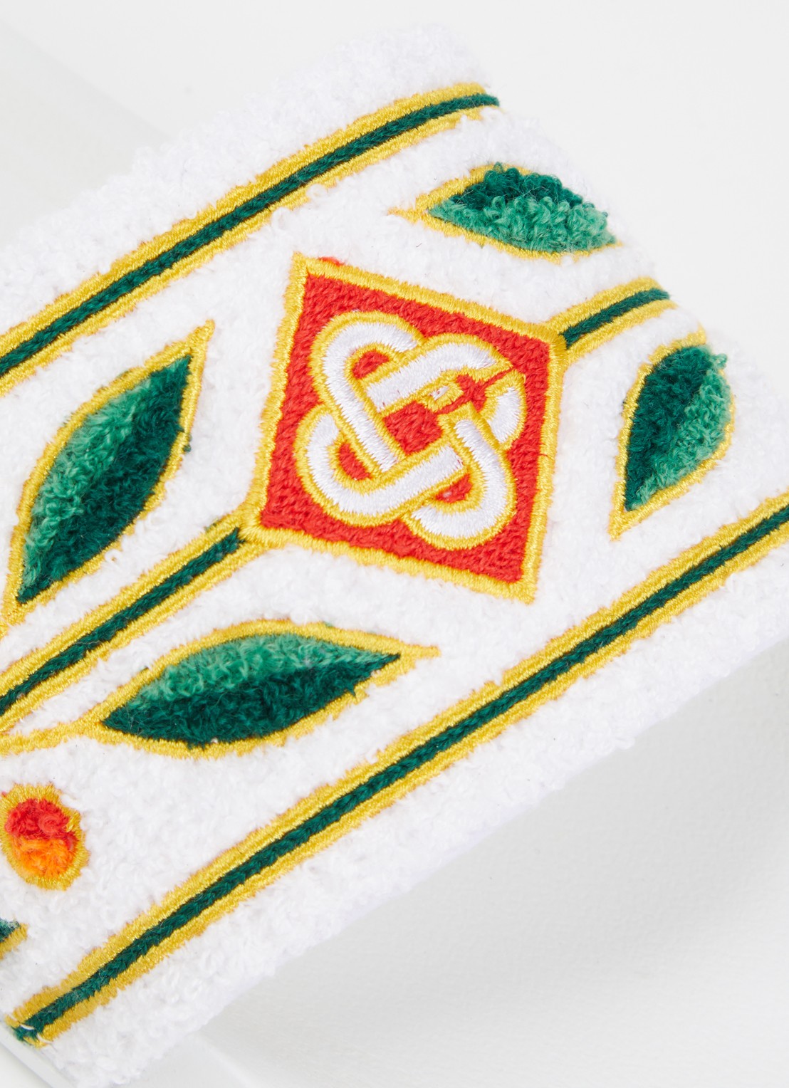 Casablanca Terry slipper met logo - detail 5 ivoor