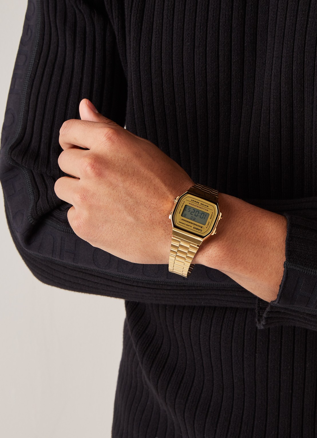 Casio Horloge Retro A168WG-9EF - voorkant 2 goud