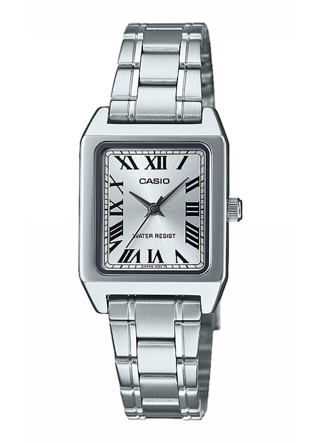Casio Timeless horloge LTP-1234PG-7AEG - voorkant zilver