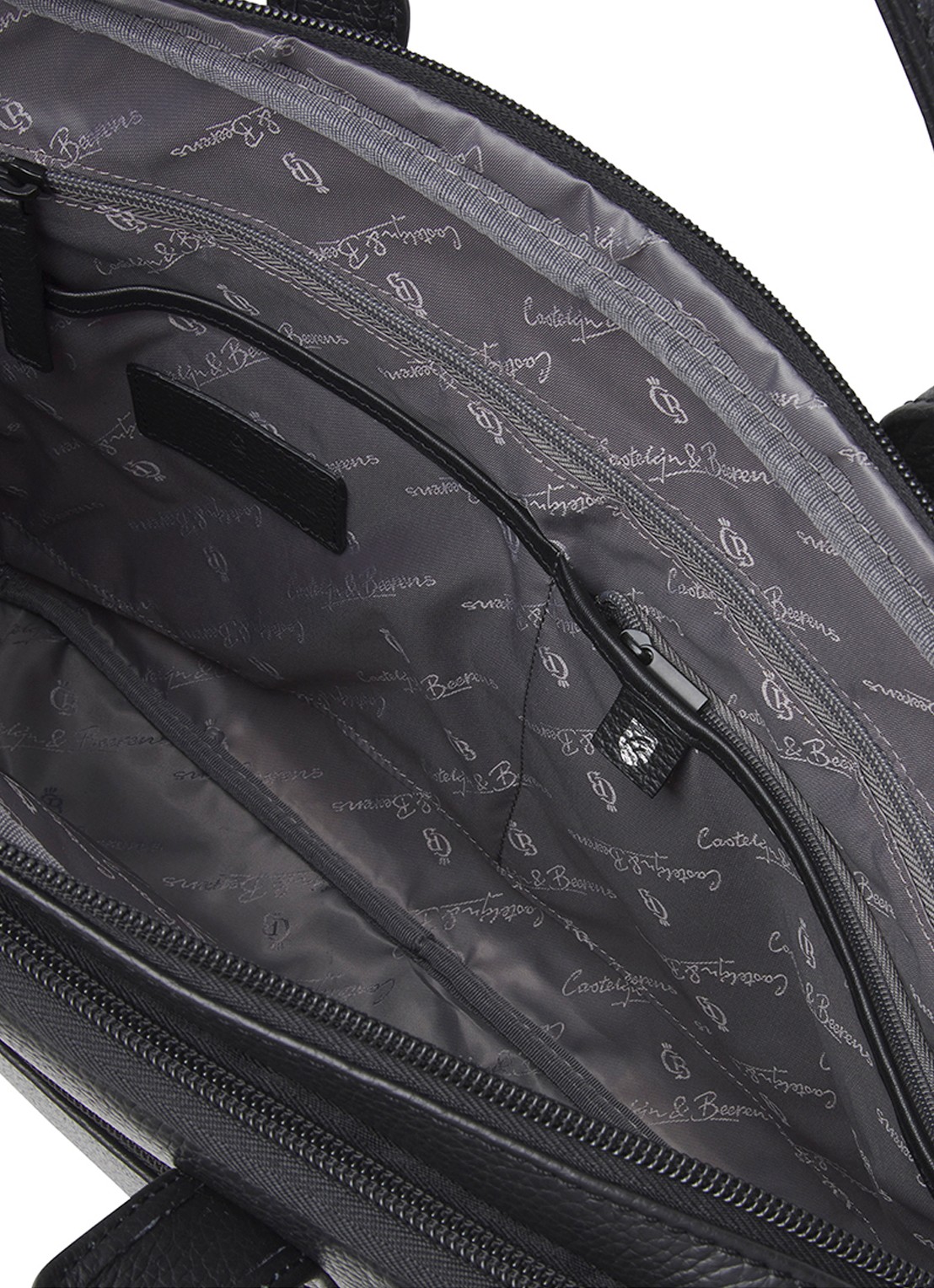 Castelijn & Beerens Alpha laptoptas 15,6 inch  - detail 6 zwart