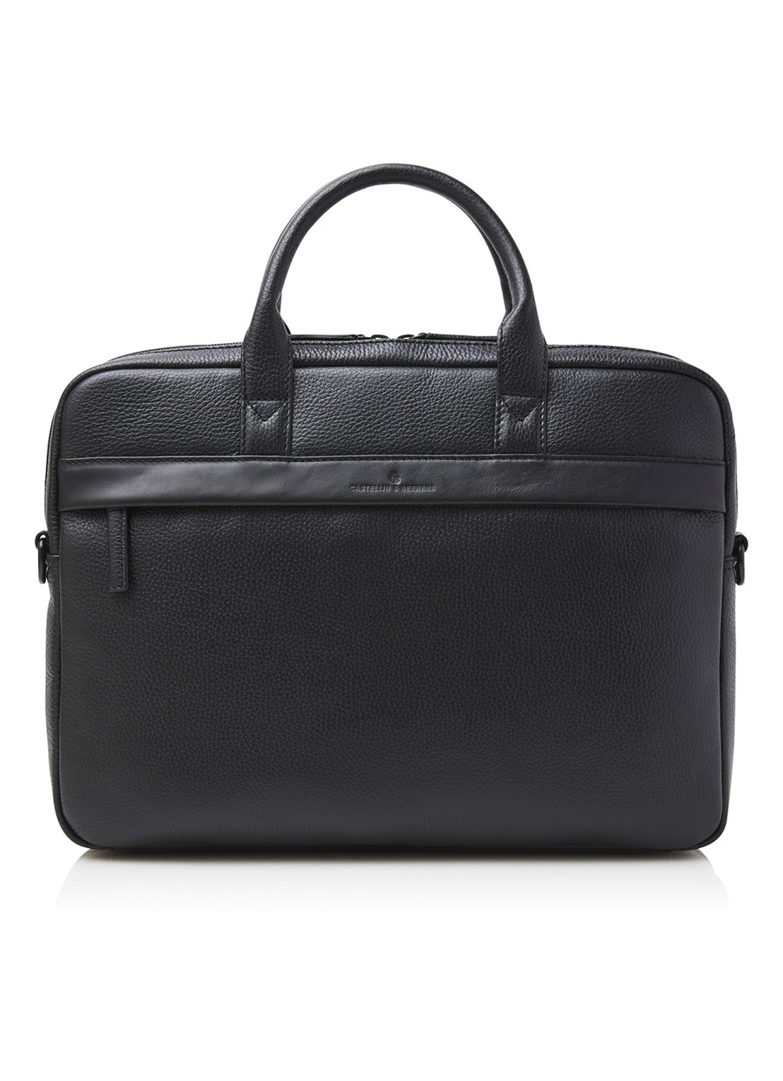 Castelijn & Beerens Alpha laptoptas 15,6 inch  - voorkant zwart