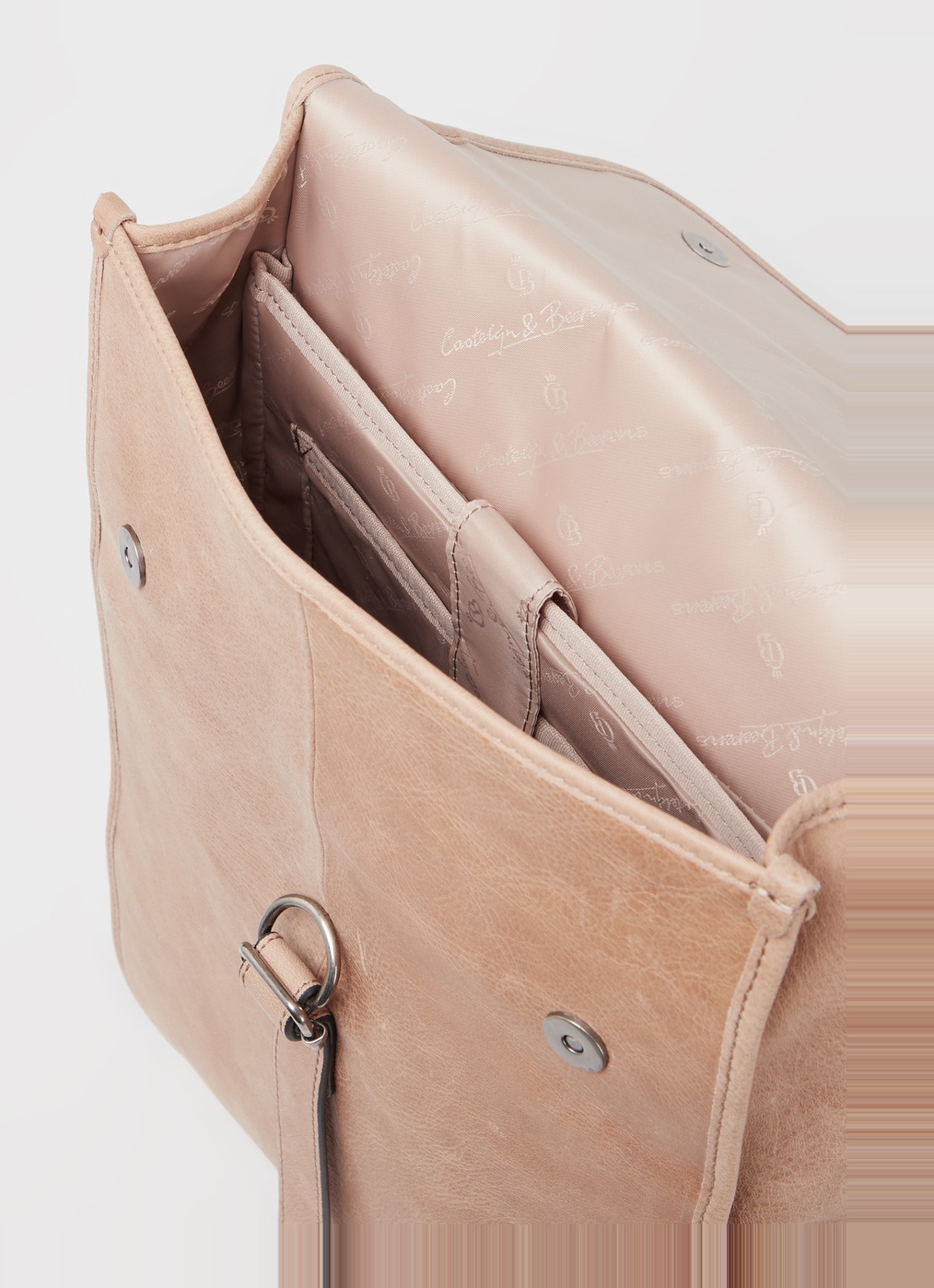 Castelijn & Beerens Carisma businesstas van leer met 15,6 inch laptopvak  - detail 3 beige