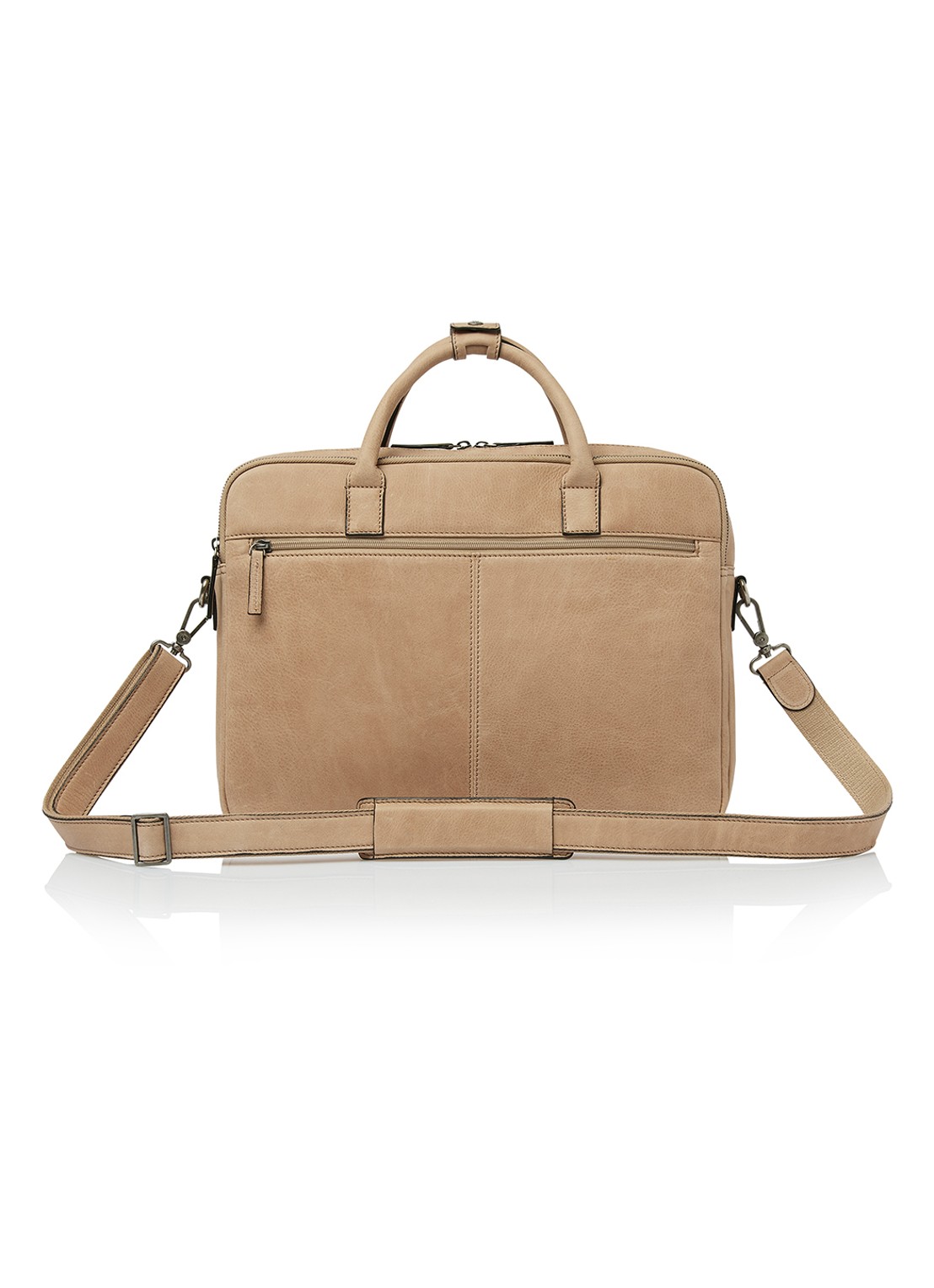 Castelijn & Beerens Clarissa laptoptas met 15 inch laptopvak - detail 3 beige