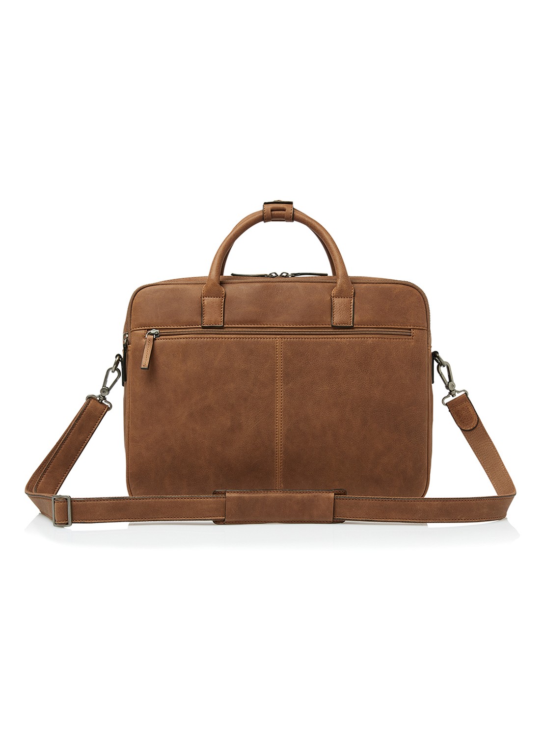 Castelijn & Beerens Clarissa laptoptas met 15 inch laptopvak - detail 3 cognac