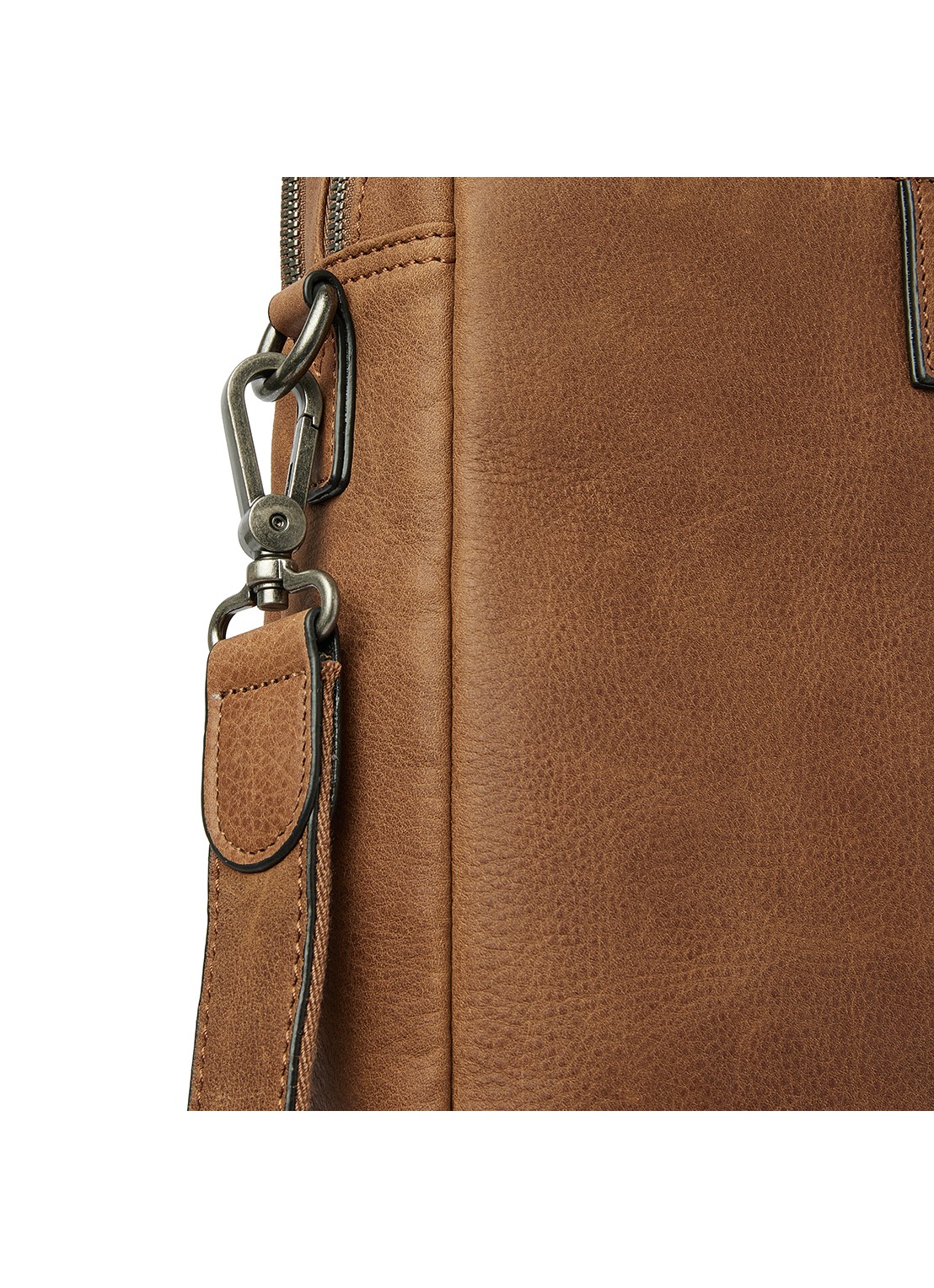 Castelijn & Beerens Clarissa laptoptas met 15 inch laptopvak - detail 5 cognac