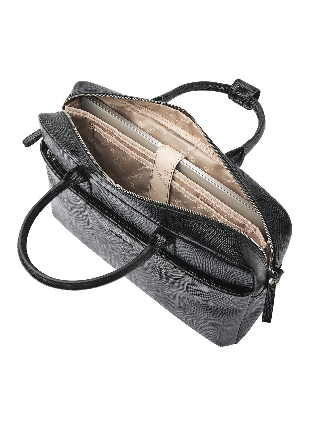 Castelijn & Beerens Ilse laptoptas met 15,6 inch laptopvak - detail 8 zwart