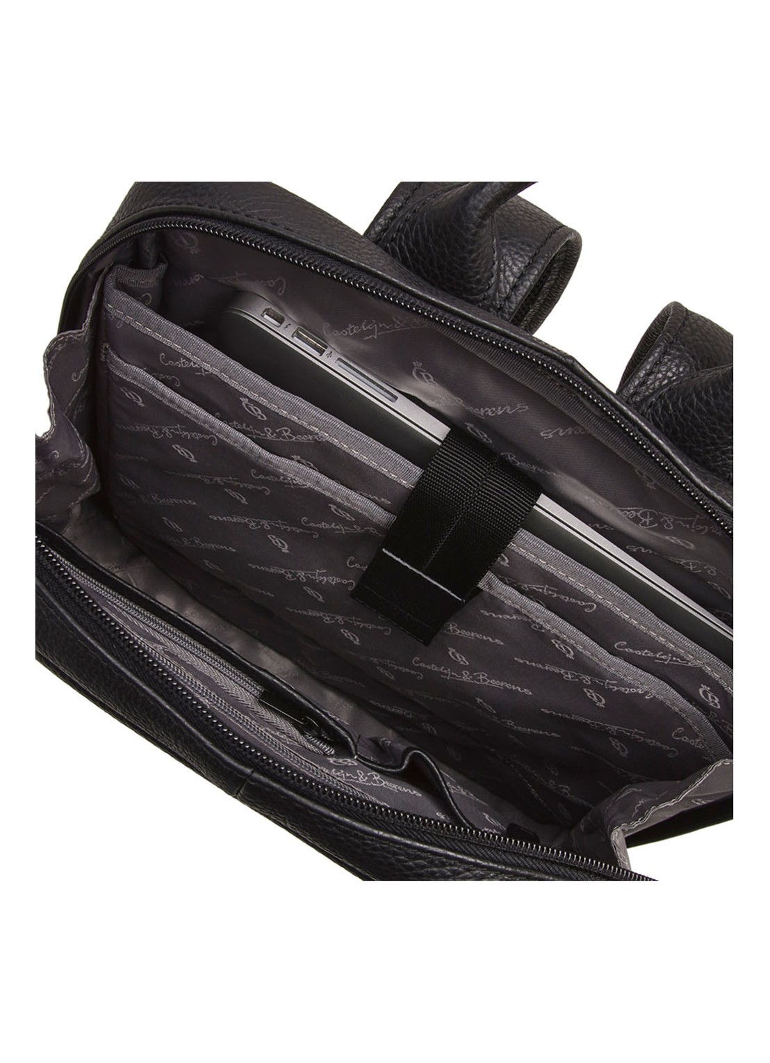 Castelijn & Beerens Laptoprugzak met 15,6 inch laptopvak - detail 6 zwart