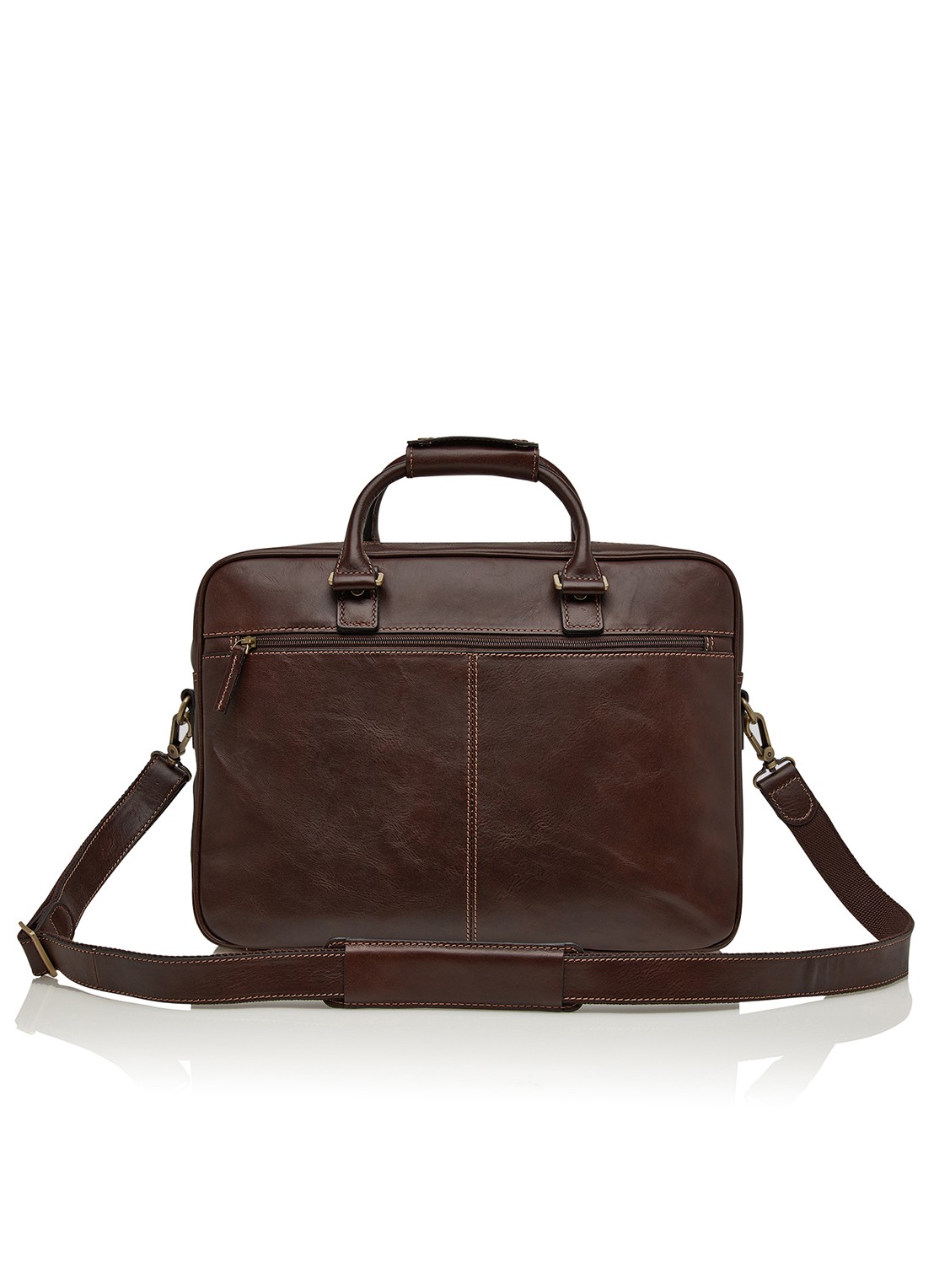 Castelijn & Beerens Laptoptas 15,6 inch - voorkant 2 bruin