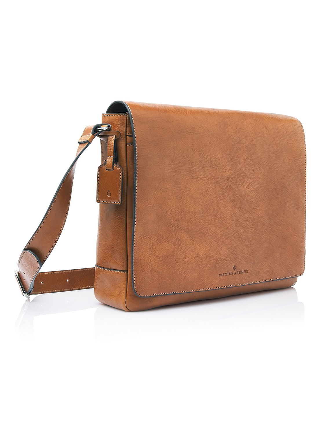 Castelijn & Beerens Mark laptoptas 15,6 inch - voorkant 6 bruin