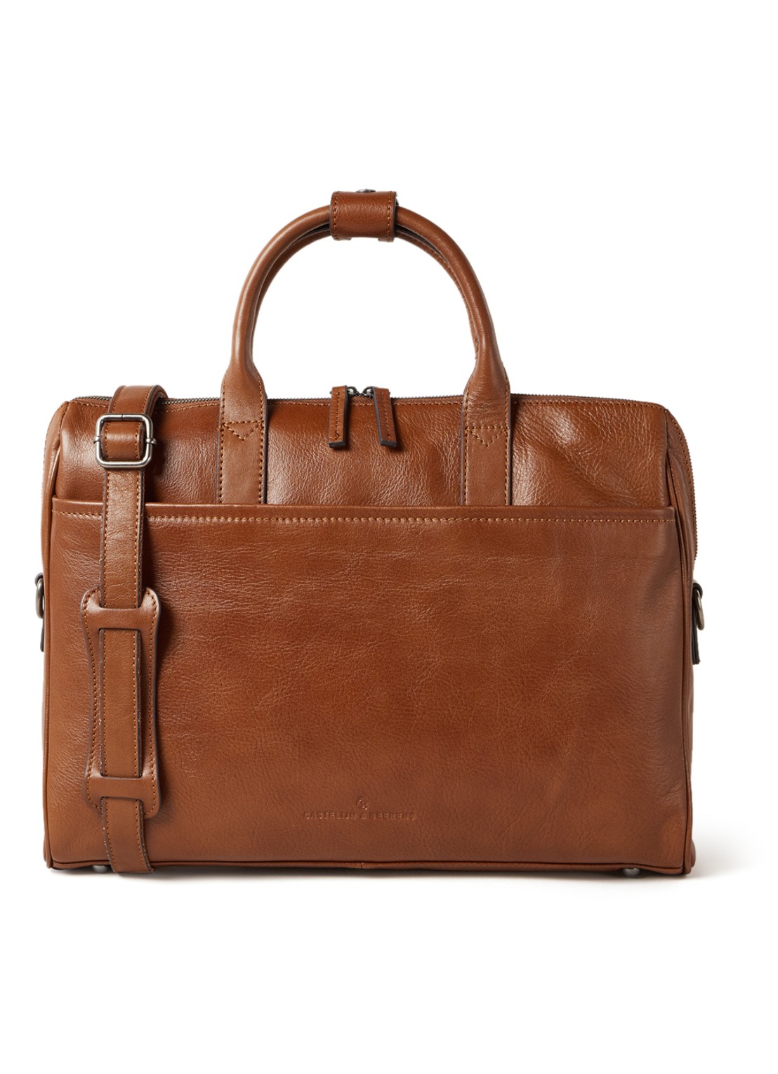 Castelijn & Beerens Nova businesstas met 15.6 inch laptophoes - voorkant bruin