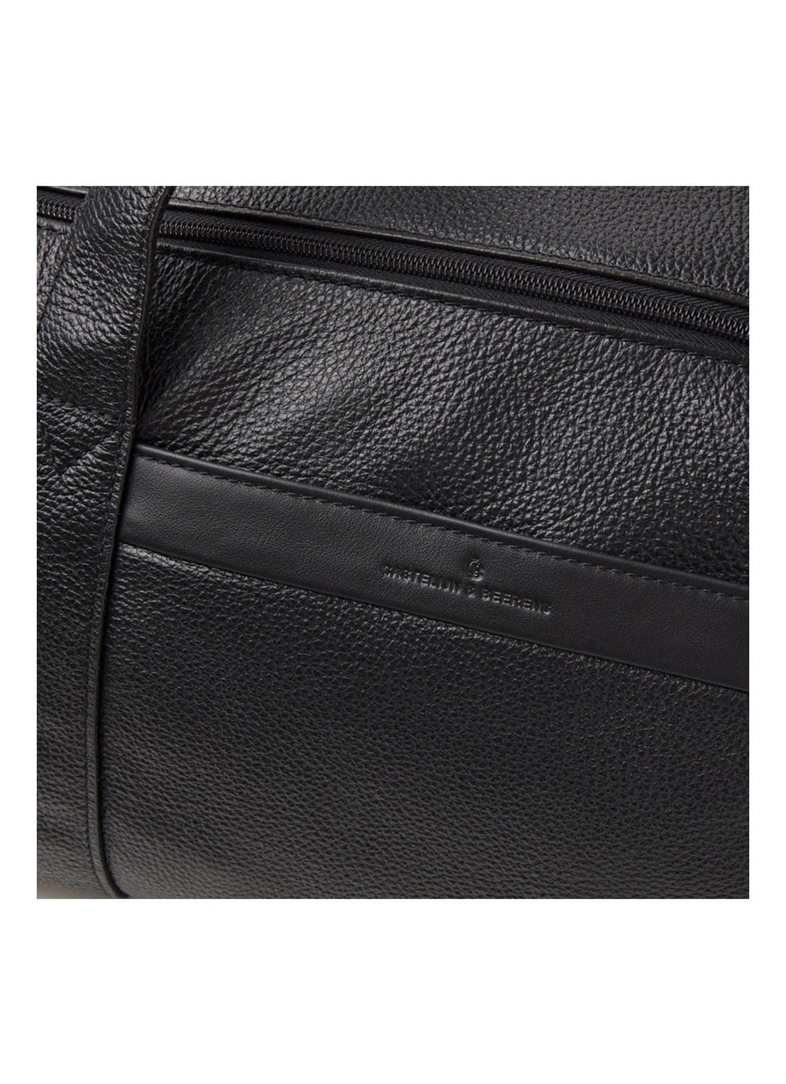 Castelijn & Beerens November weekendtas van leer met RFID-bescherming - detail 4 zwart