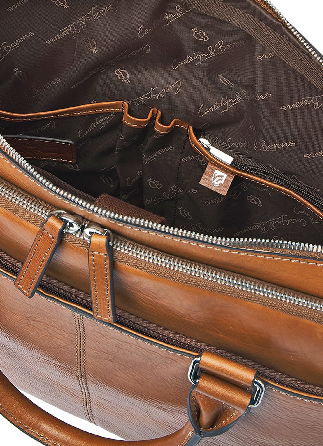 Castelijn & Beerens Rick laptoptas 15,6 inch - detail 6 bruin