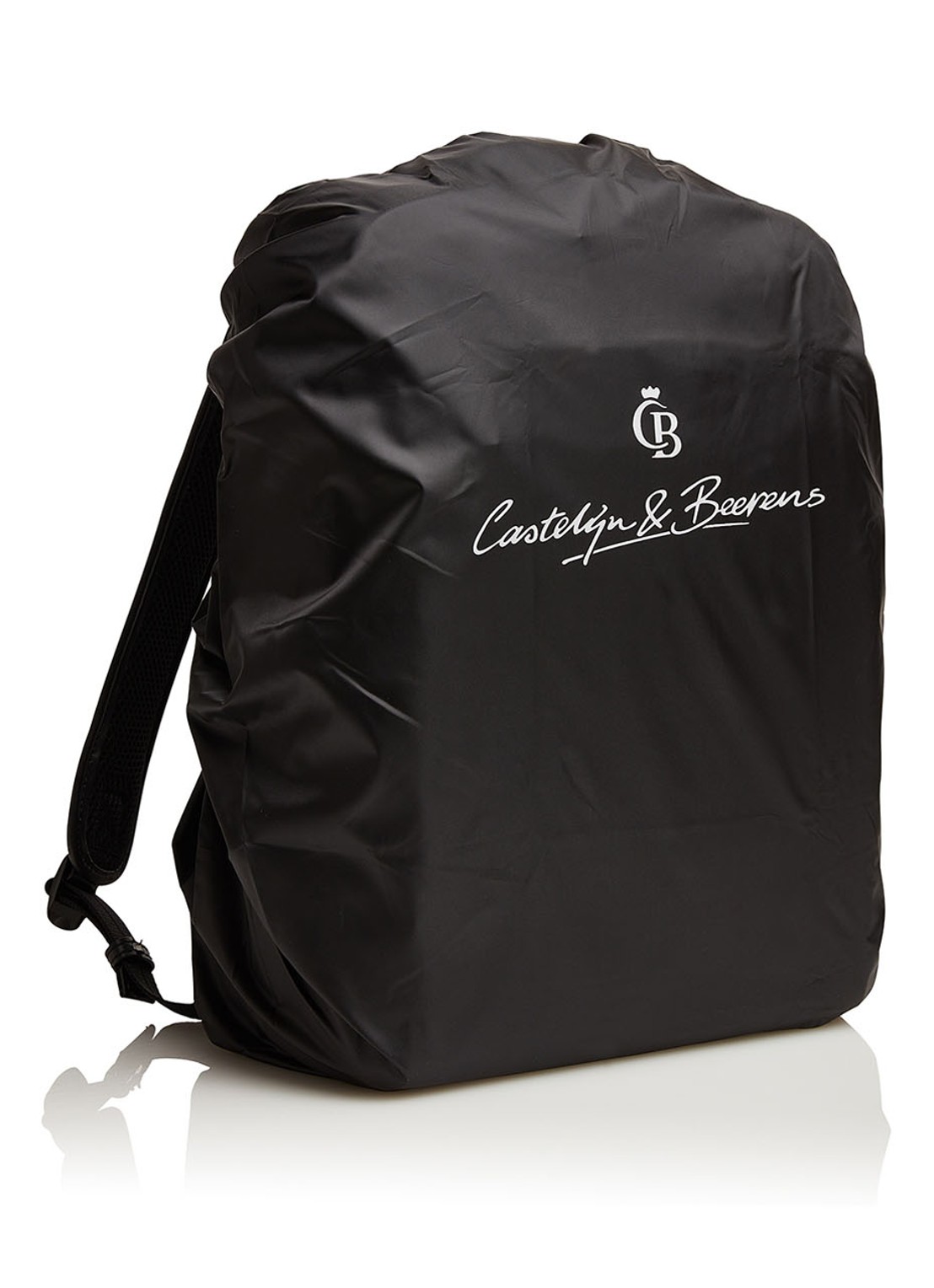 Castelijn & Beerens Victor rugzak van leer met 15,6 inch laptopvak - detail 5 zwart
