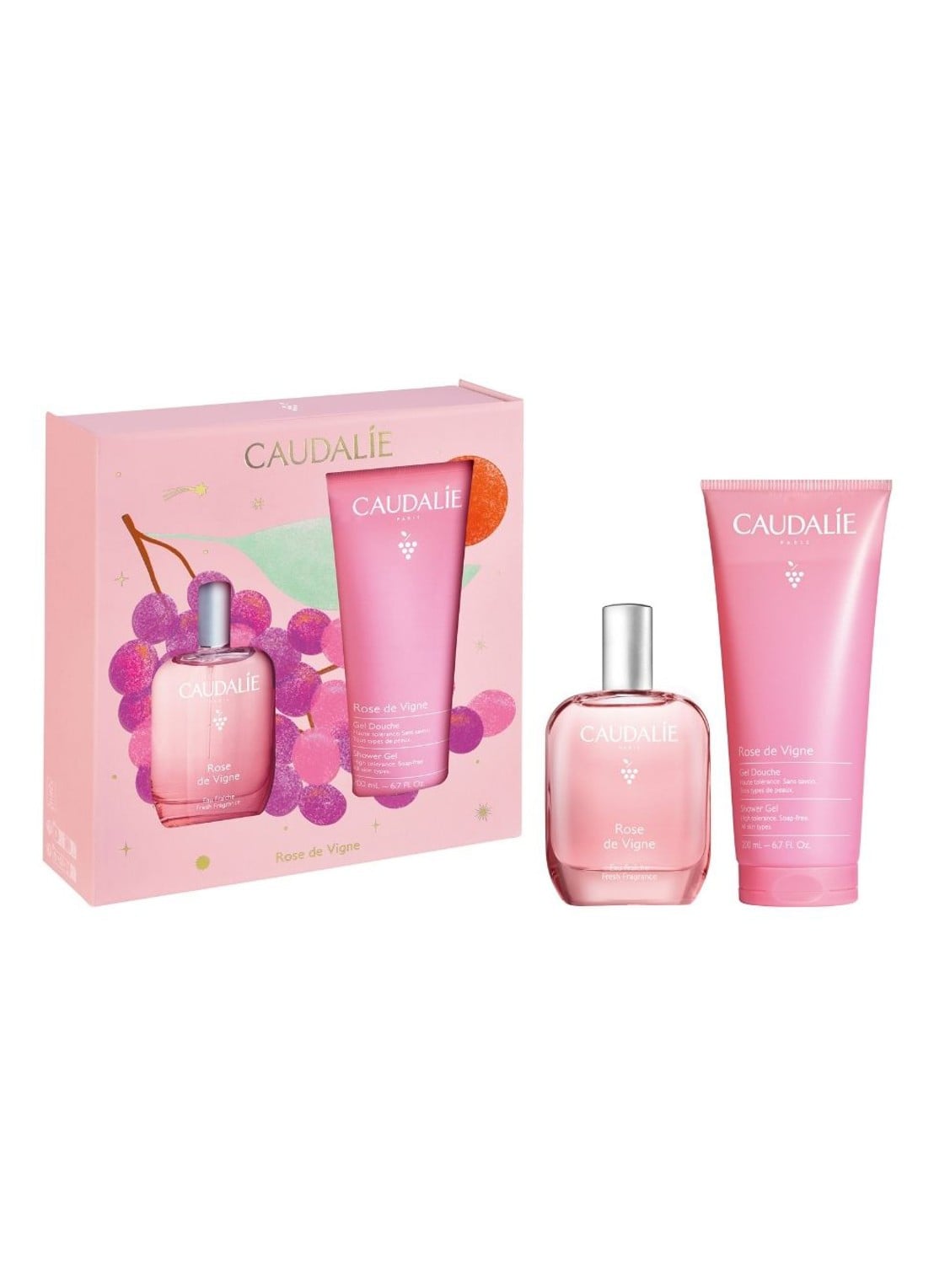 Caudalie Kerst Set Rose de Vigne - geurenset - voorkant undefined