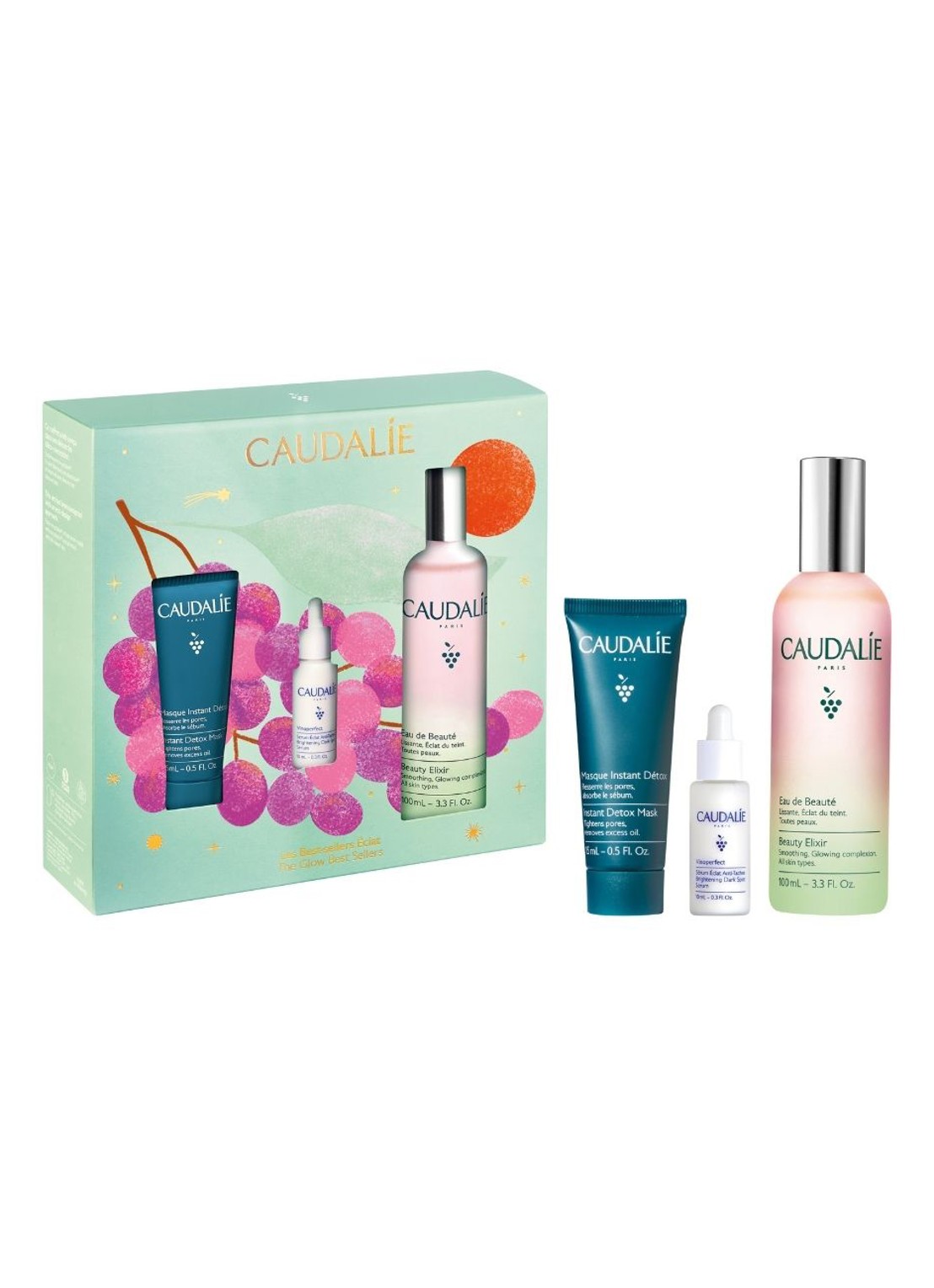 Caudalie Kerst Set Schoonheidselixir - verzorgingsset - voorkant undefined