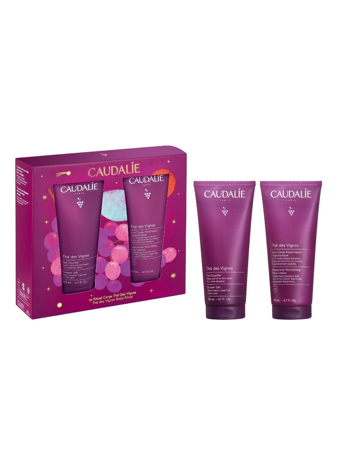 Caudalie Kerst Set Thé des Vignes - verzorgingsset - voorkant undefined