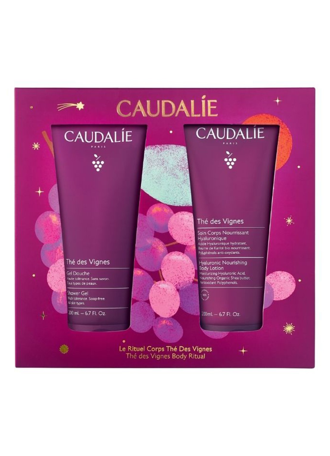 Caudalie Kerst Set Thé des Vignes - verzorgingsset - voorkant 2 undefined