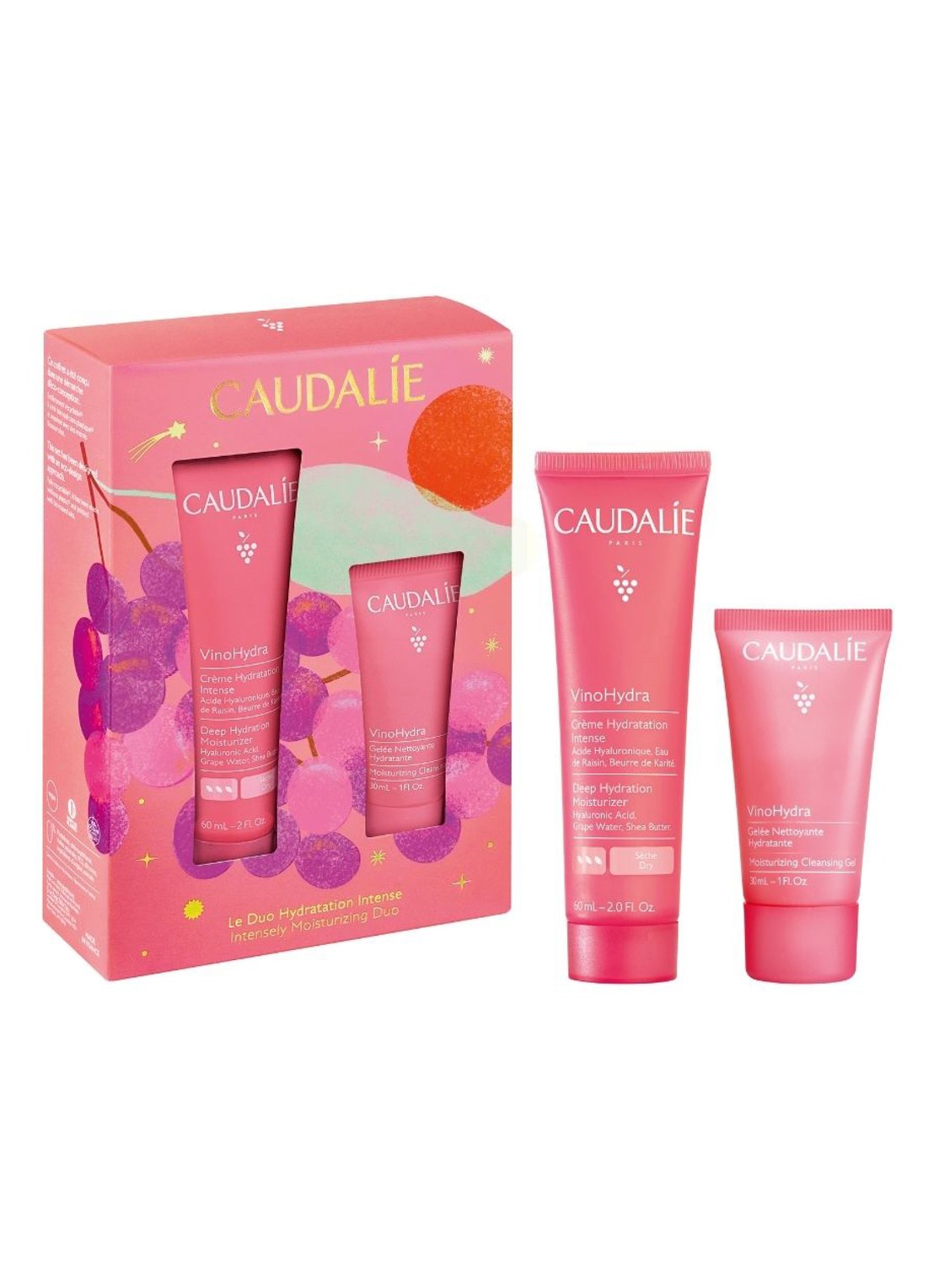 Caudalie Kerst Set VinoHydra Intense Hydratatie - verzorgingsset - voorkant undefined