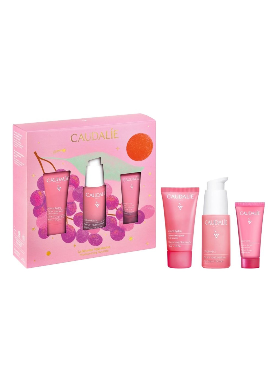 Caudalie Kerst Set Vinohydra Serum - verzorgingsset - voorkant undefined