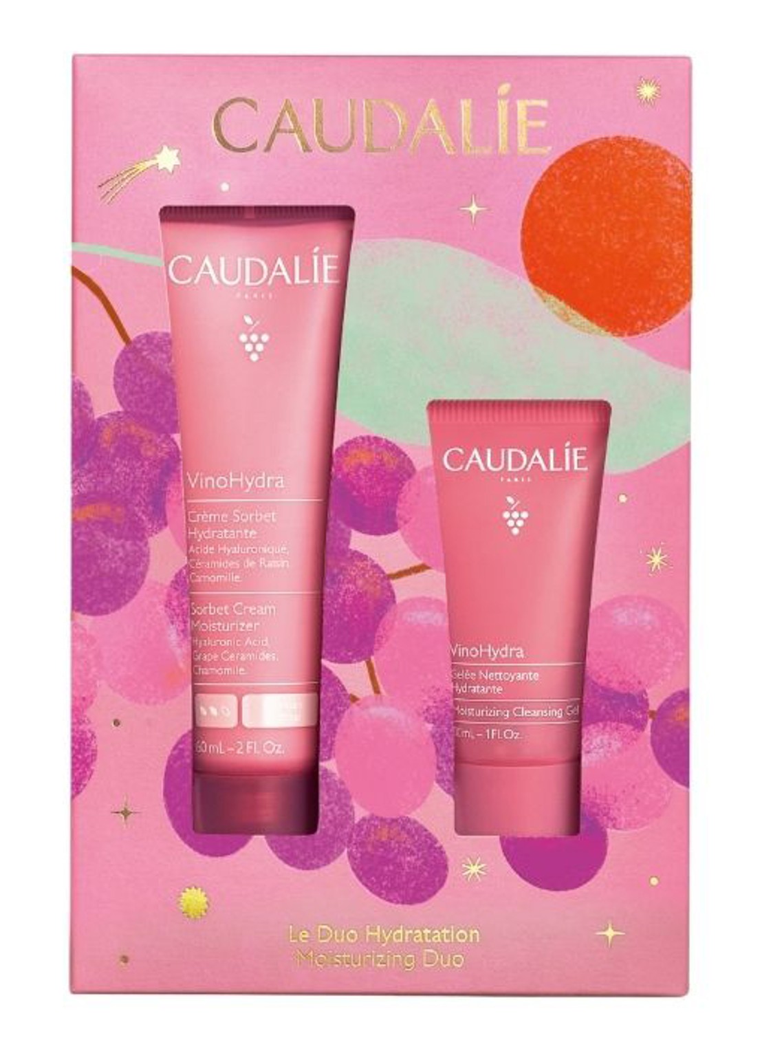 Caudalie Kerst Set VinoHydra Sorbetcrème - verzorgingsset - voorkant 2 undefined