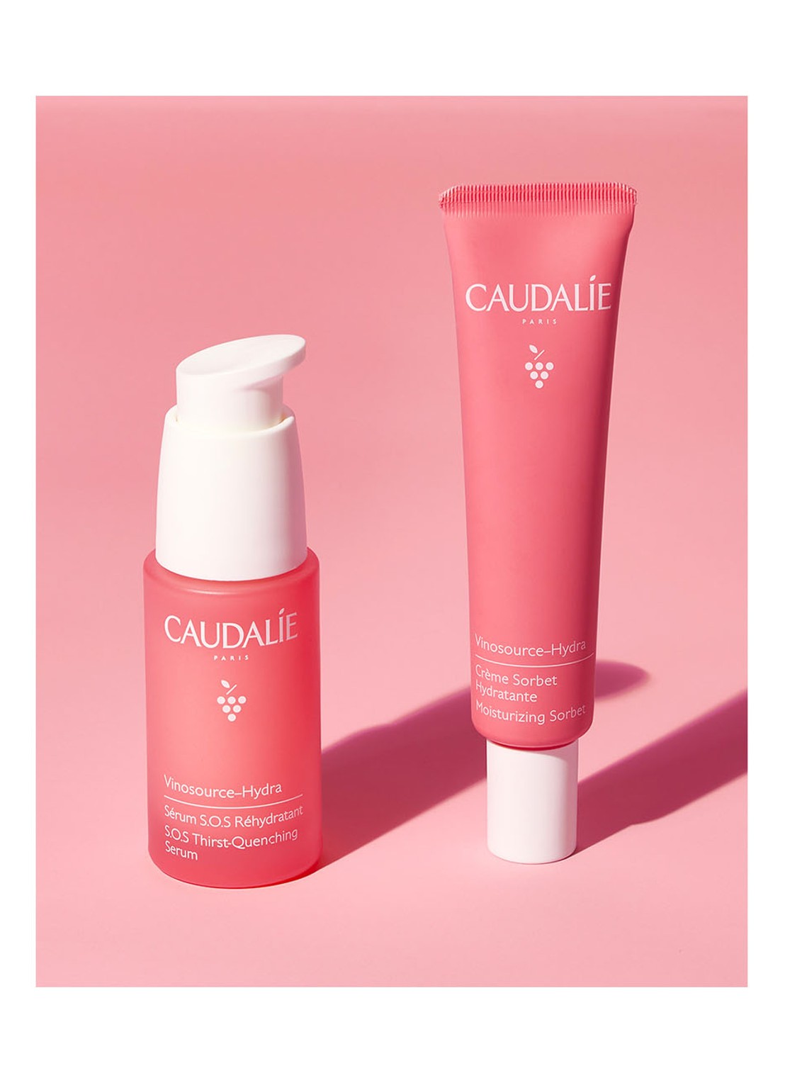 Caudalie S.O.S Hydratatie Duo Vinosource-Hydra Set - Limited Edition verzorgingsset - voorkant 3 multicolor