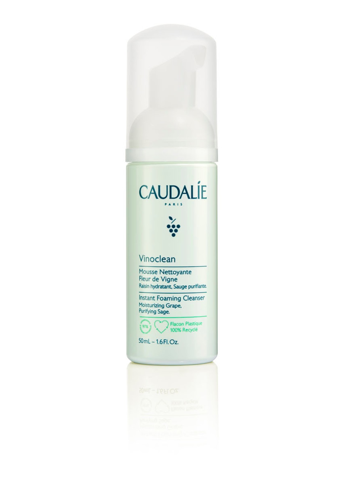 Caudalie Vinoclean Instant Foaming Cleanser - reinigende mousse - voorkant undefined