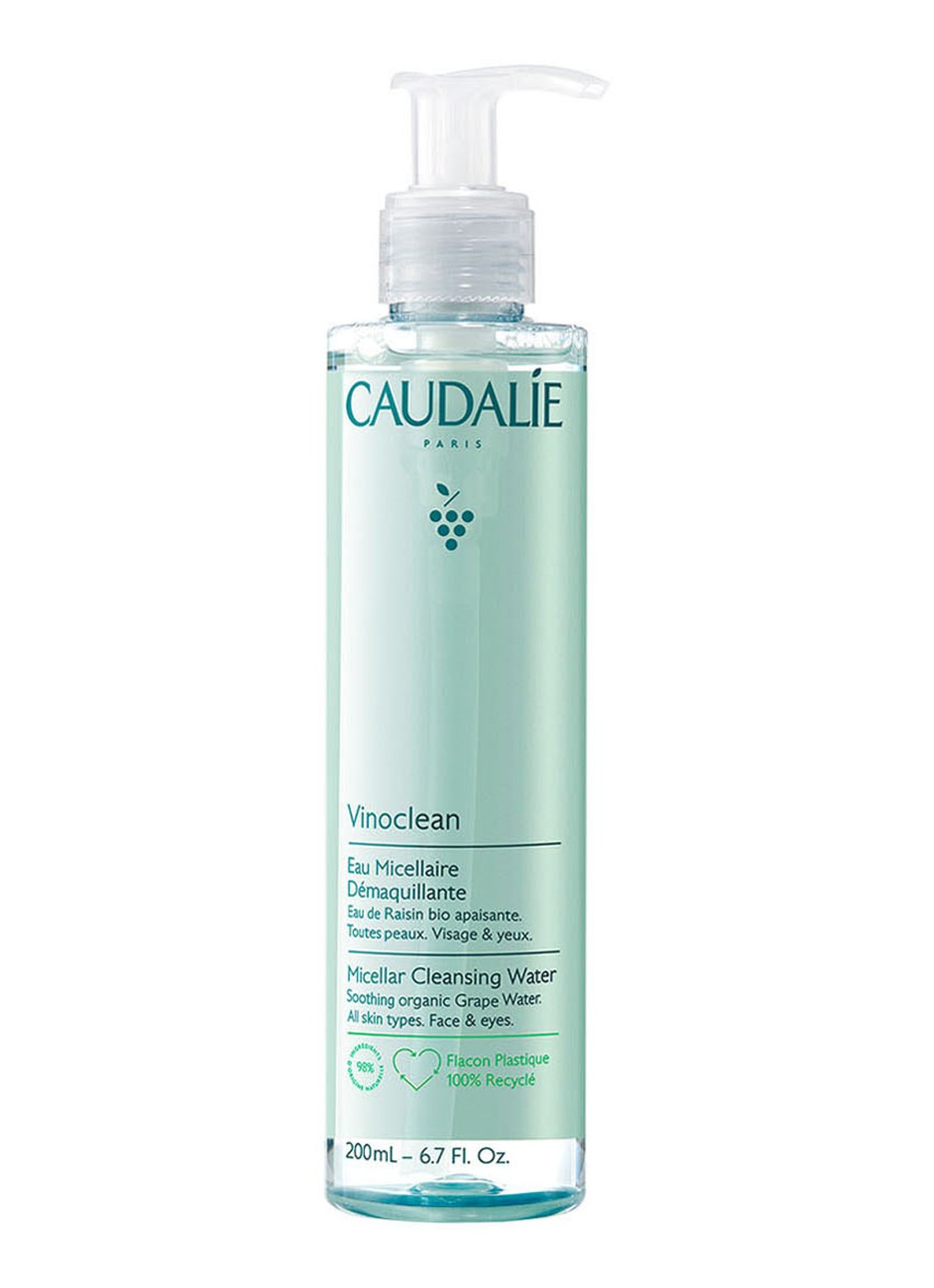 Caudalie Vinoclean Micellair Cleansing Water - micellair water - voorkant undefined