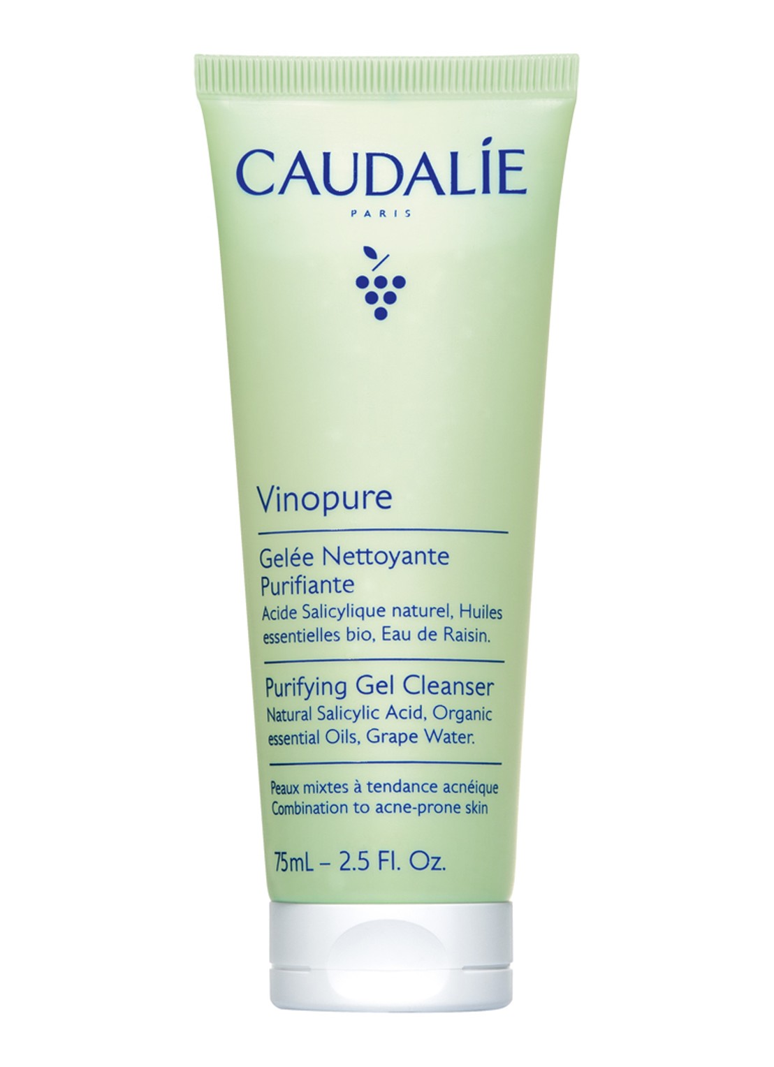 Caudalie Vinopure Purifying Gel Cleanser - reinigingsgel  - voorkant 2 undefined