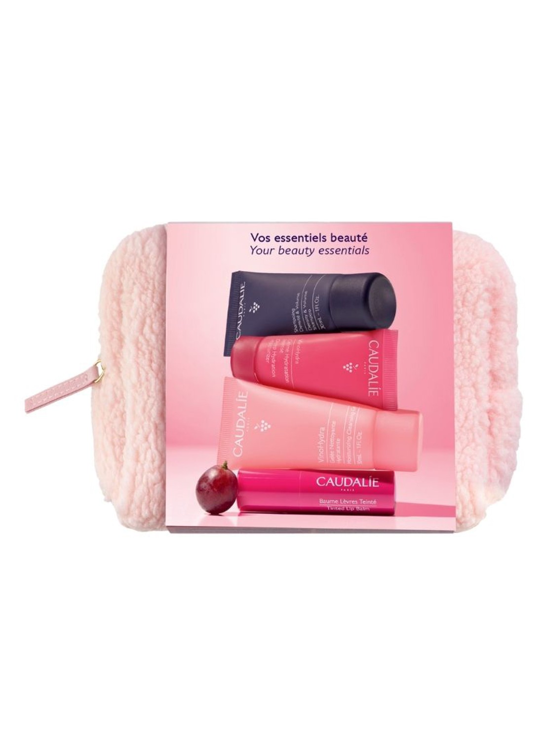 Caudalie Winter Pouch - verzorgingsset - voorkant 2 undefined