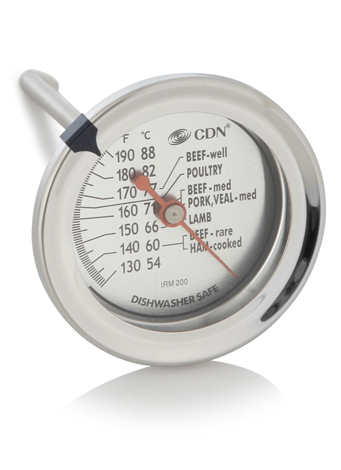CDN Vleeskernthermometer IRM 200  - voorkant zilver