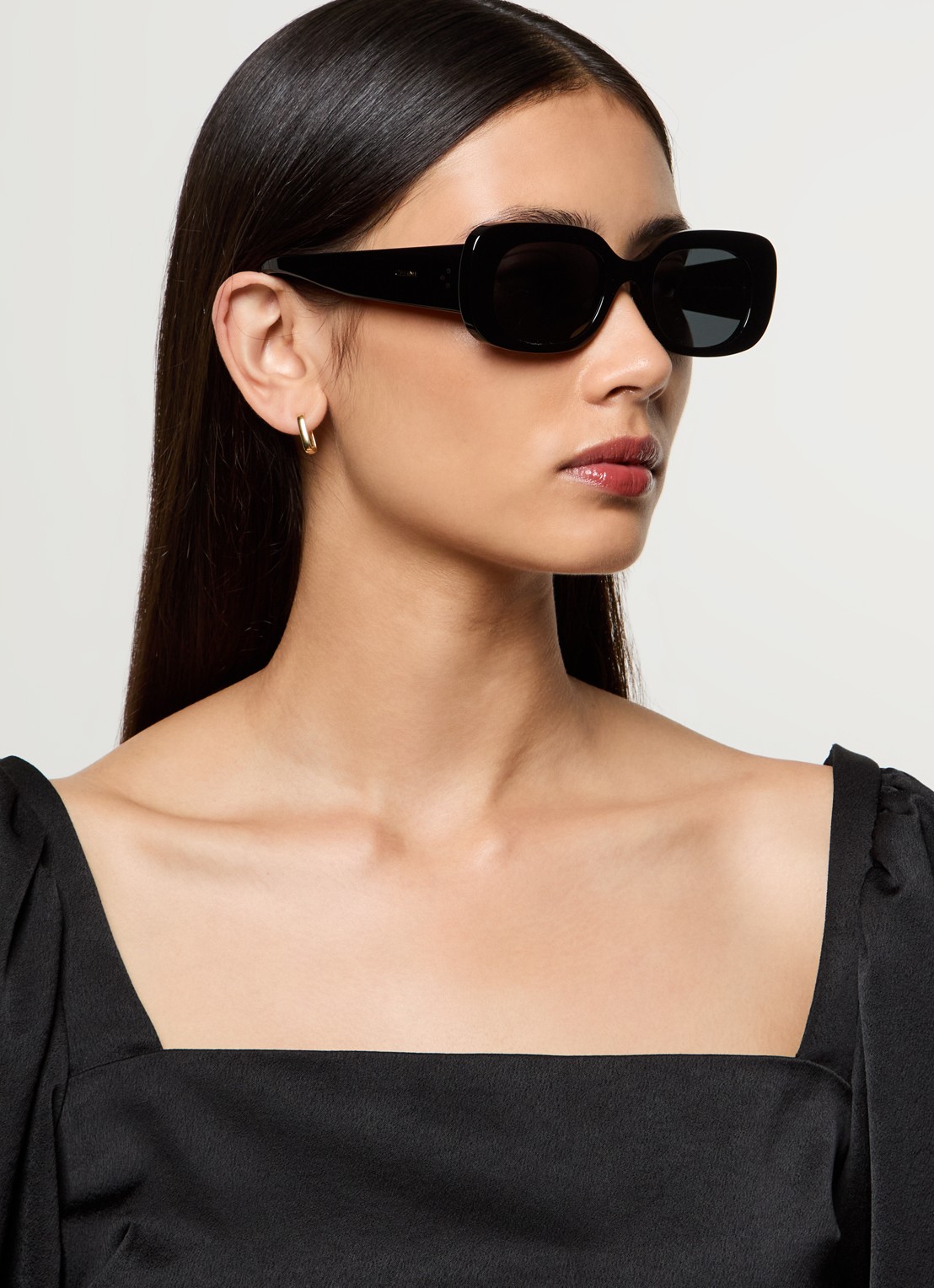 Celine Bold 3 Dots zonnebril CL40287U - voorkant 2 zwart