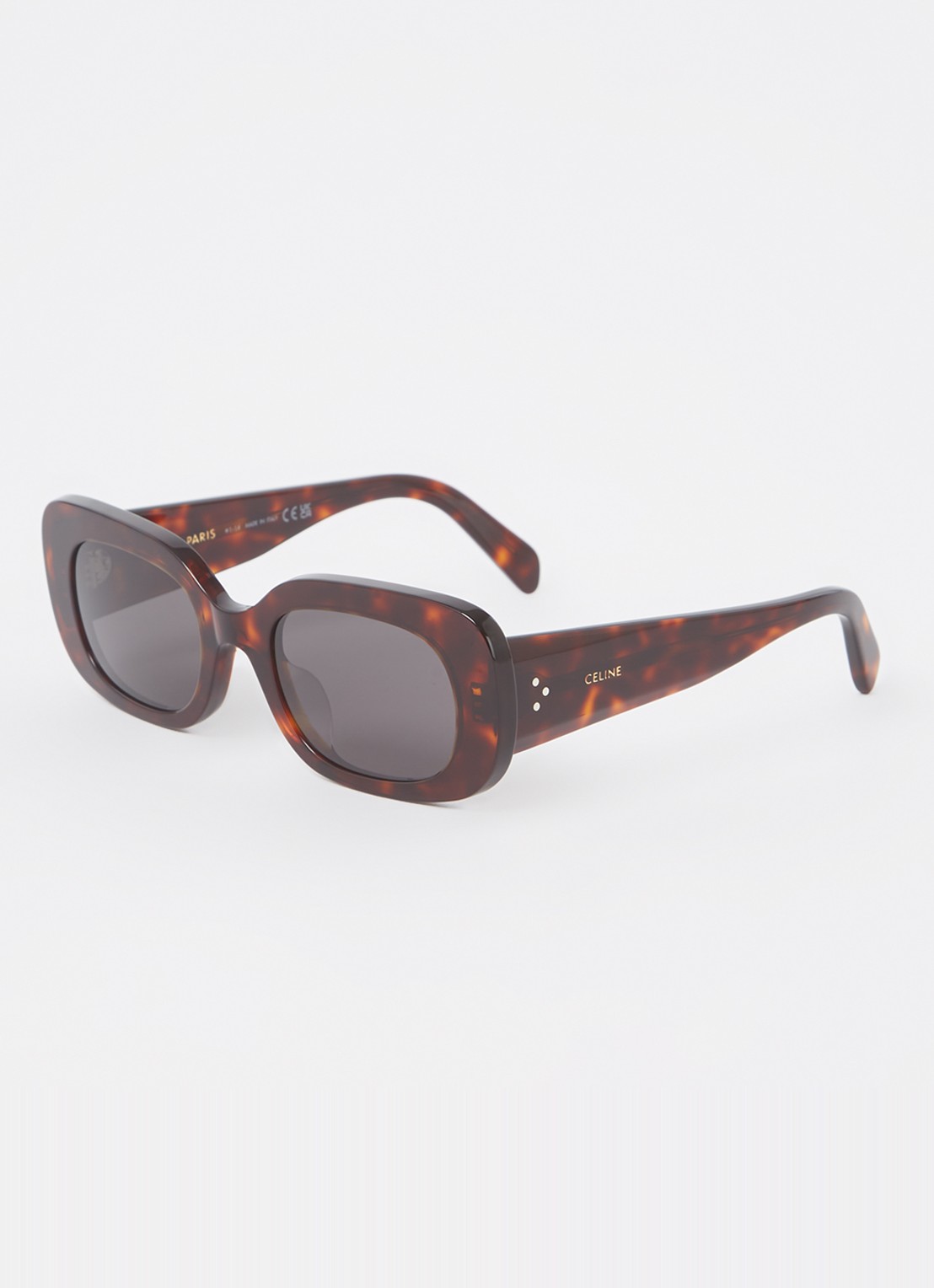 Celine Bold 3 Dots zonnebril CL40287U - voorkant donkerbruin