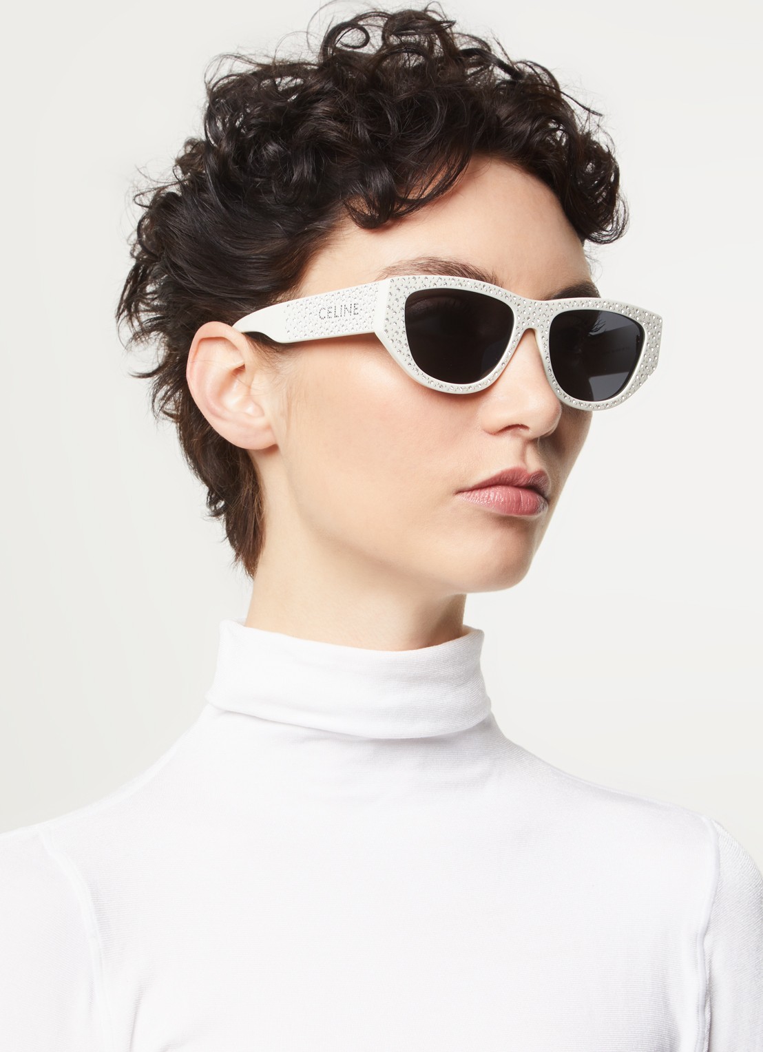 Celine Cat Eye zonnebril CL000458 - voorkant 5 gebroken wit