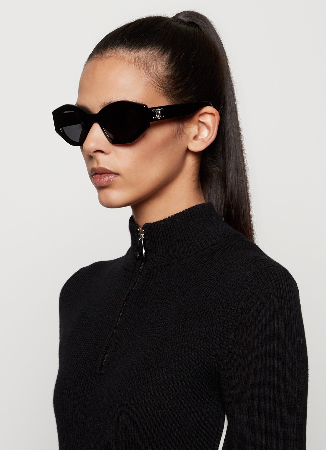 Celine Cat Eye zonnebril CL40238U - voorkant 2 zwart
