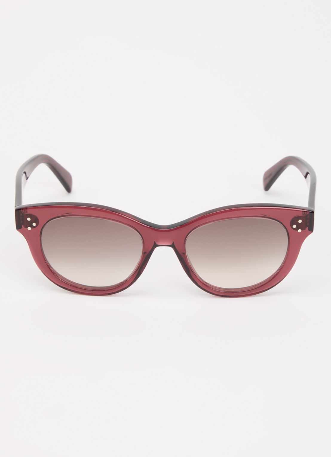 Celine Celine 3 Dots zonnebril CL40332I - detail donkerrood