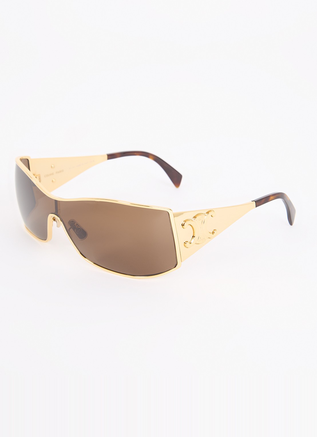 Celine Maxi Metal Triomphe zonnebril CL40283U - voorkant goud