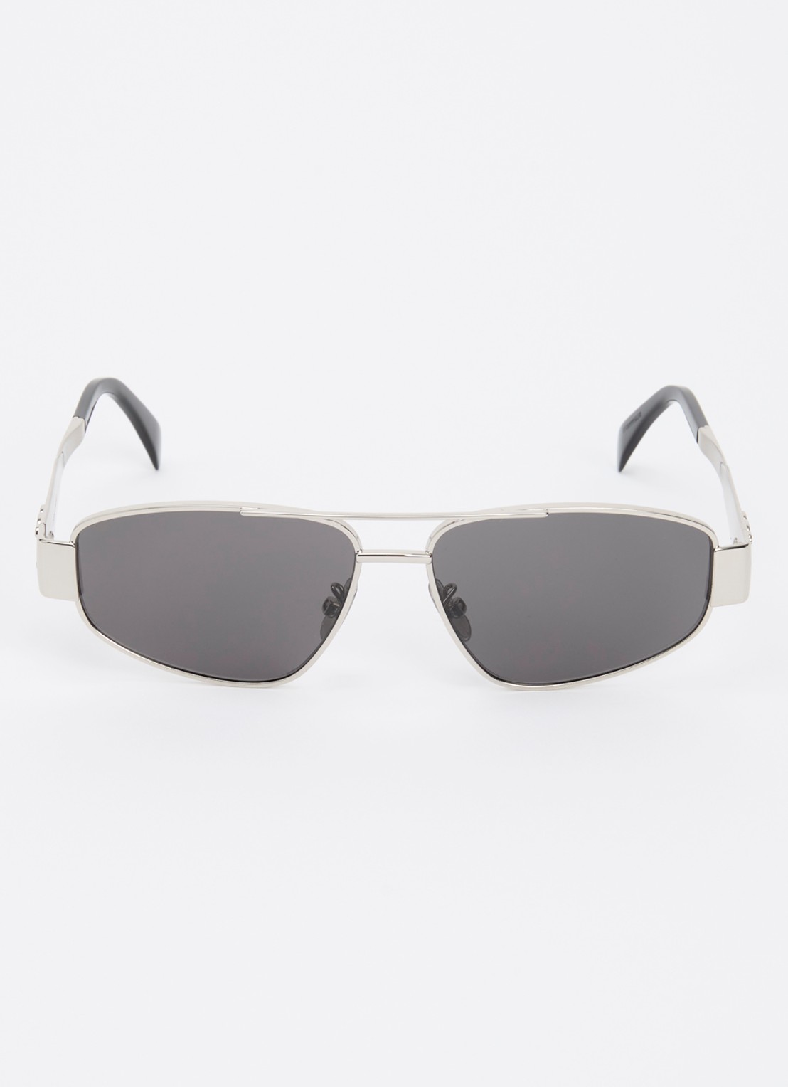 Celine Metal Triomphe zonnebril CL40281U - detail zilver