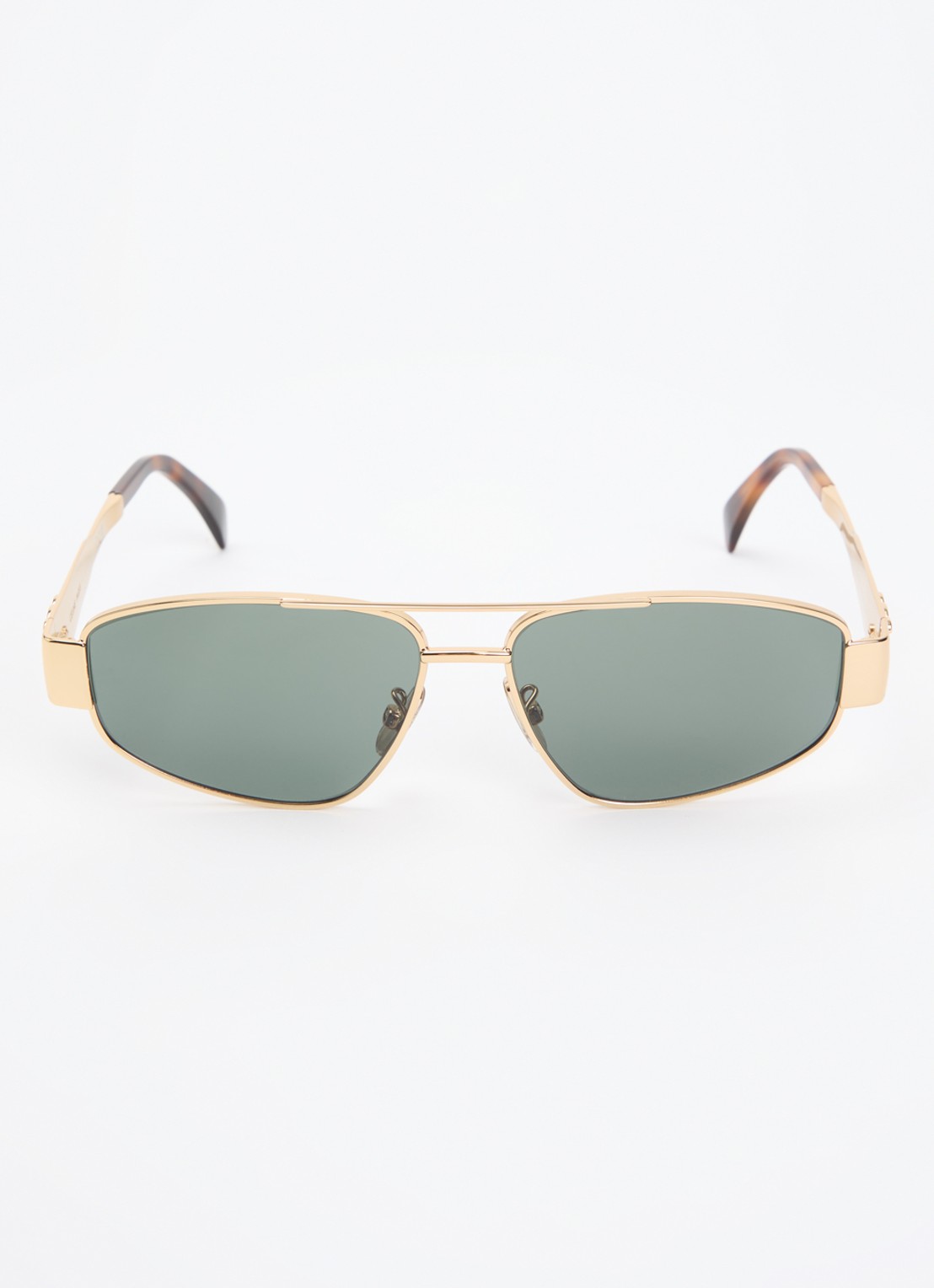 Celine Triomphe retro zonnebril CL000457  - detail 2 goud