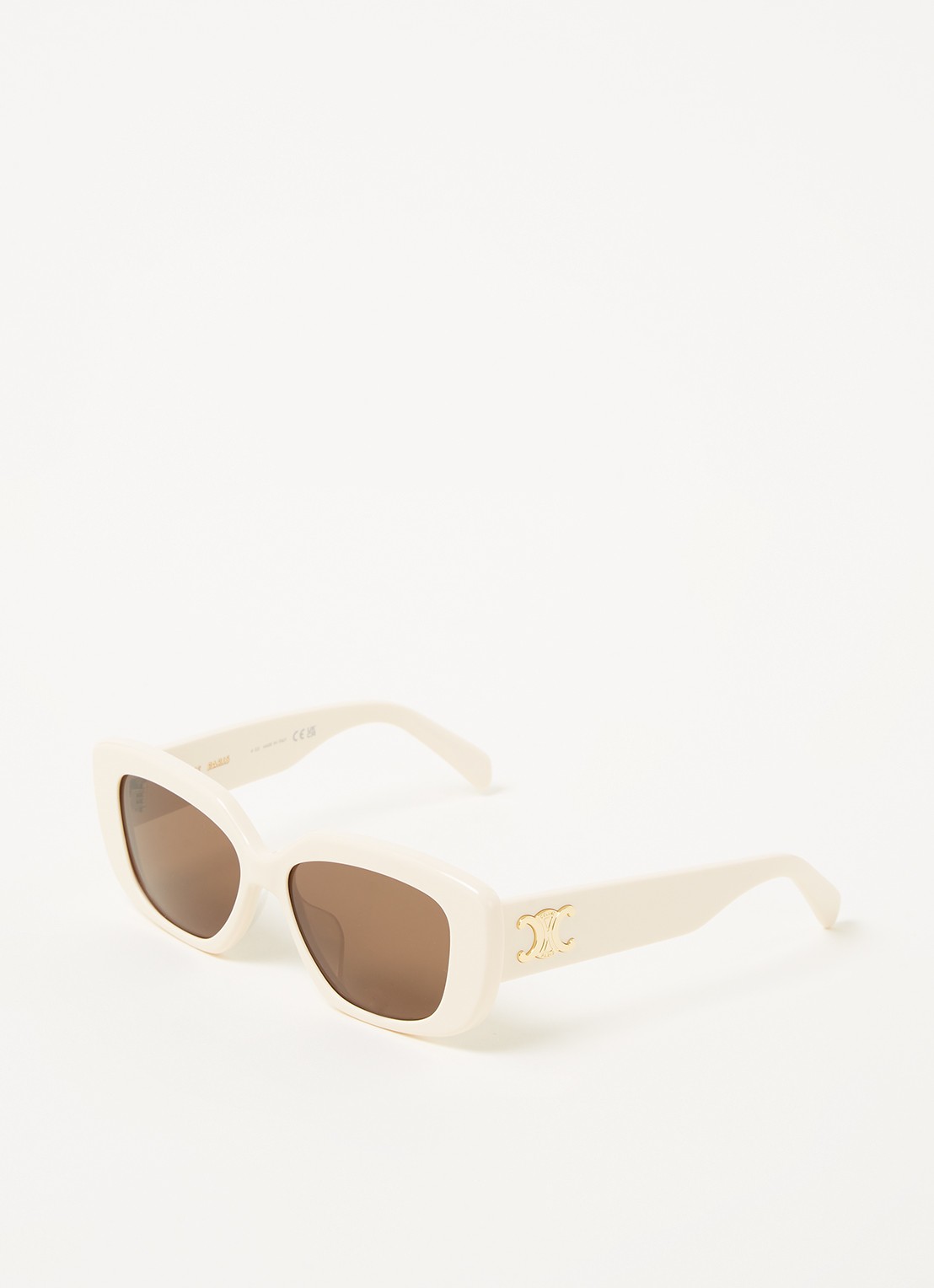 Celine Triomphe zonnebril CL40216U - voorkant creme