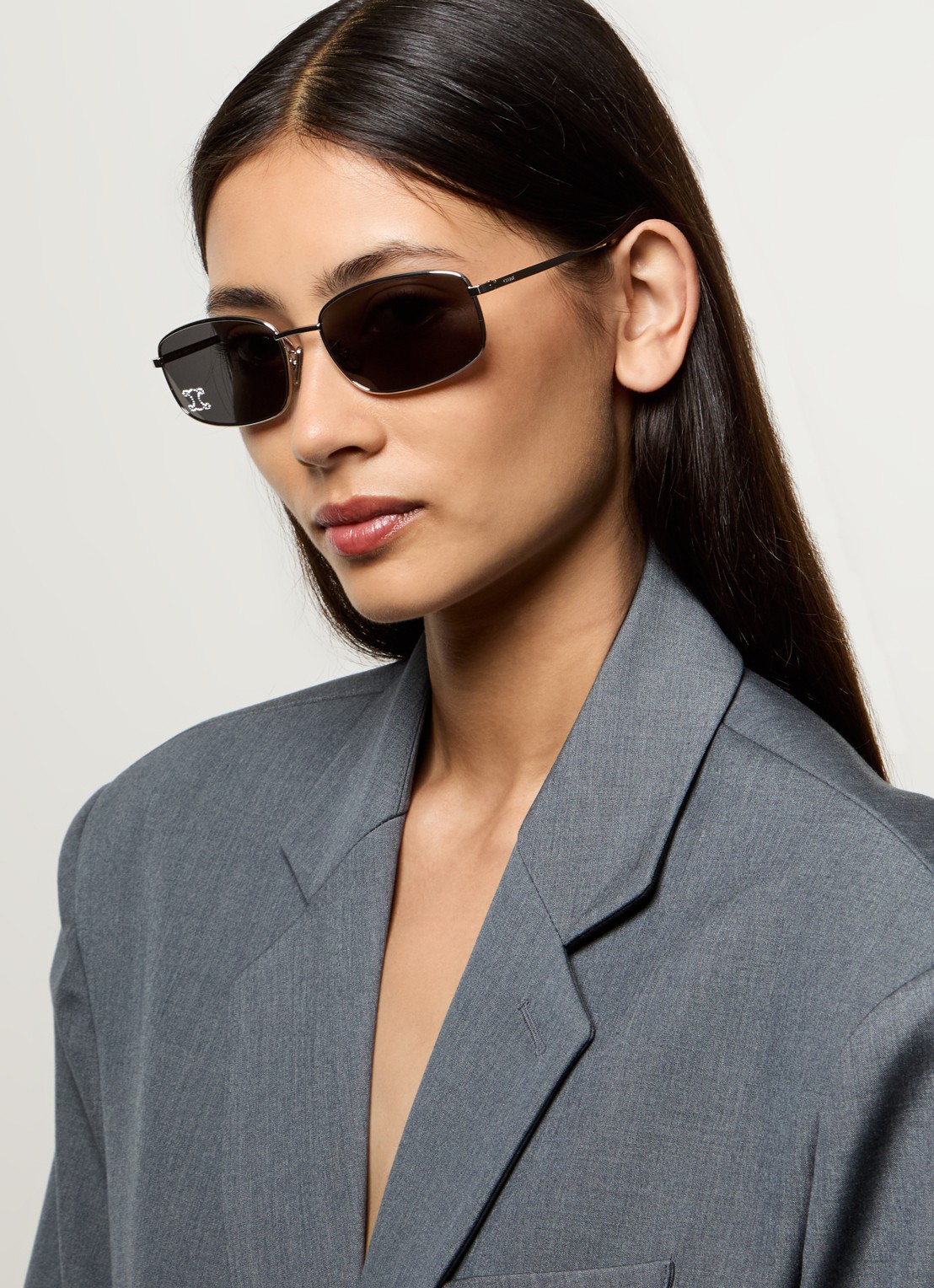 Celine Triomphe zonnebril CL40285U - voorkant 2 zilver