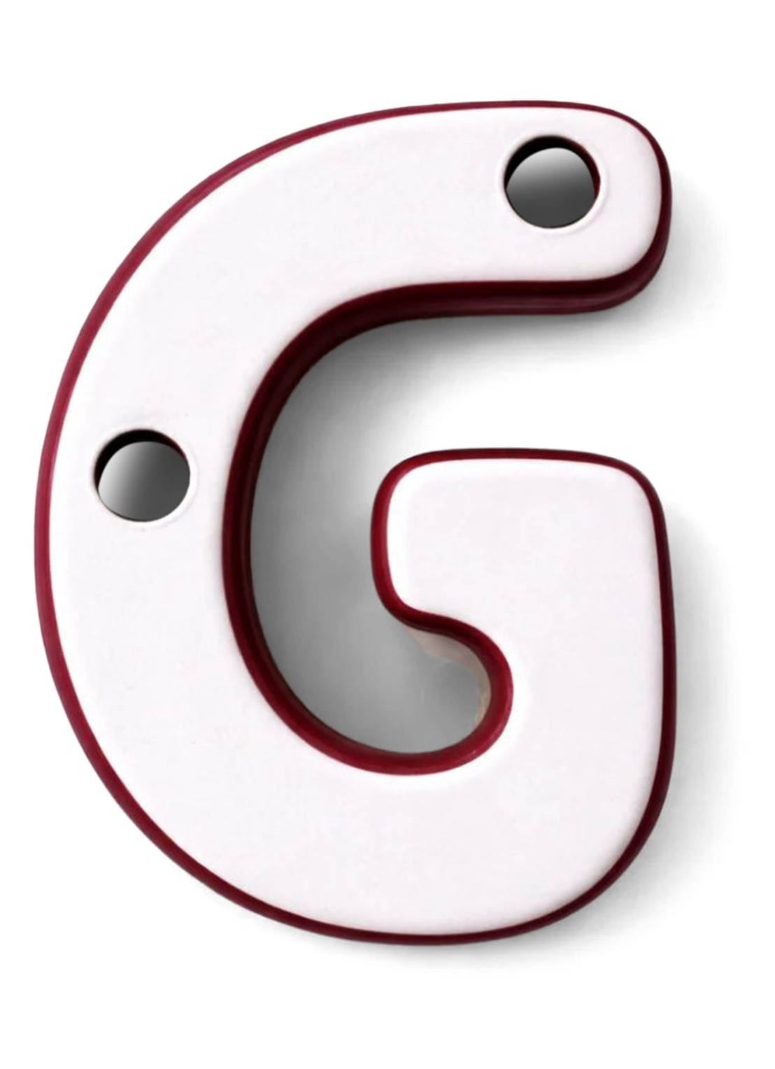 Ceramics by Romy Letter G hanger 10 cm - voorkant 2 mint