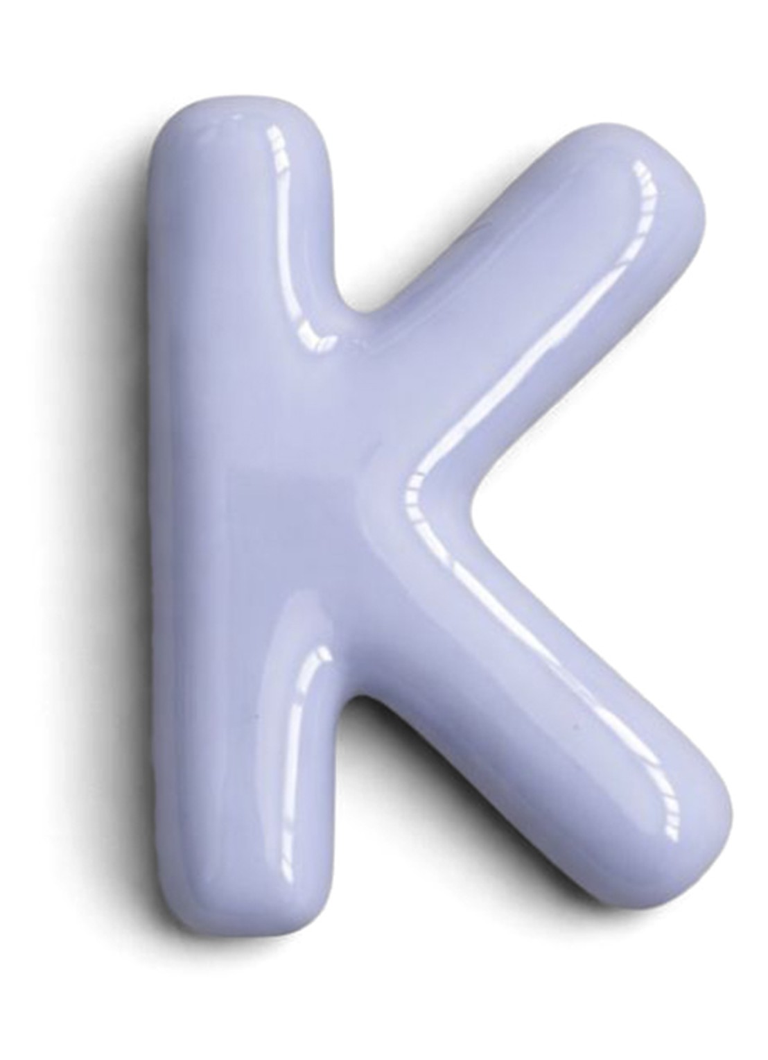 Ceramics by Romy Letter K hanger 10 cm - voorkant paars