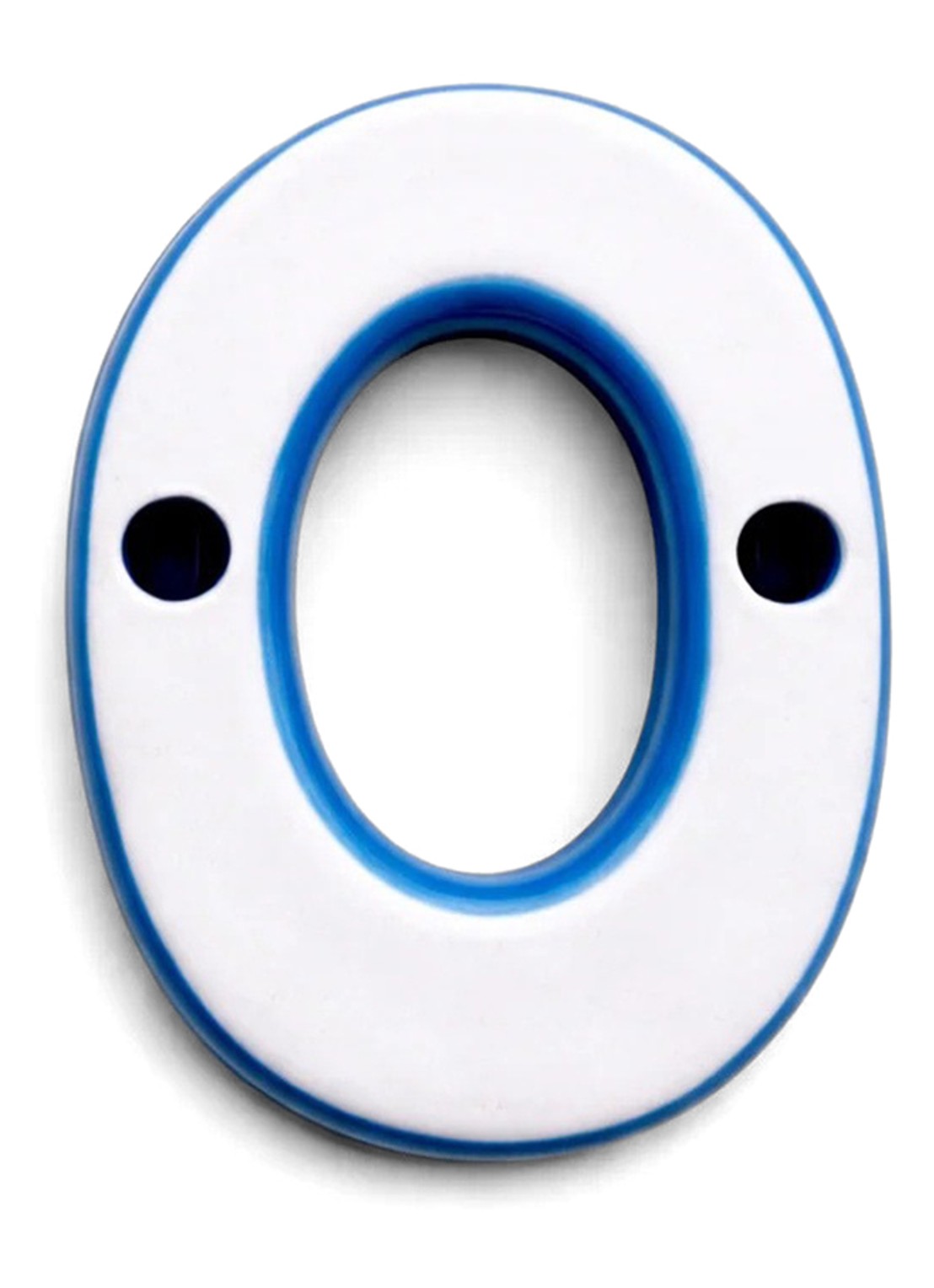 Ceramics by Romy Letter O hanger 10 cm - voorkant 2 lichtroze