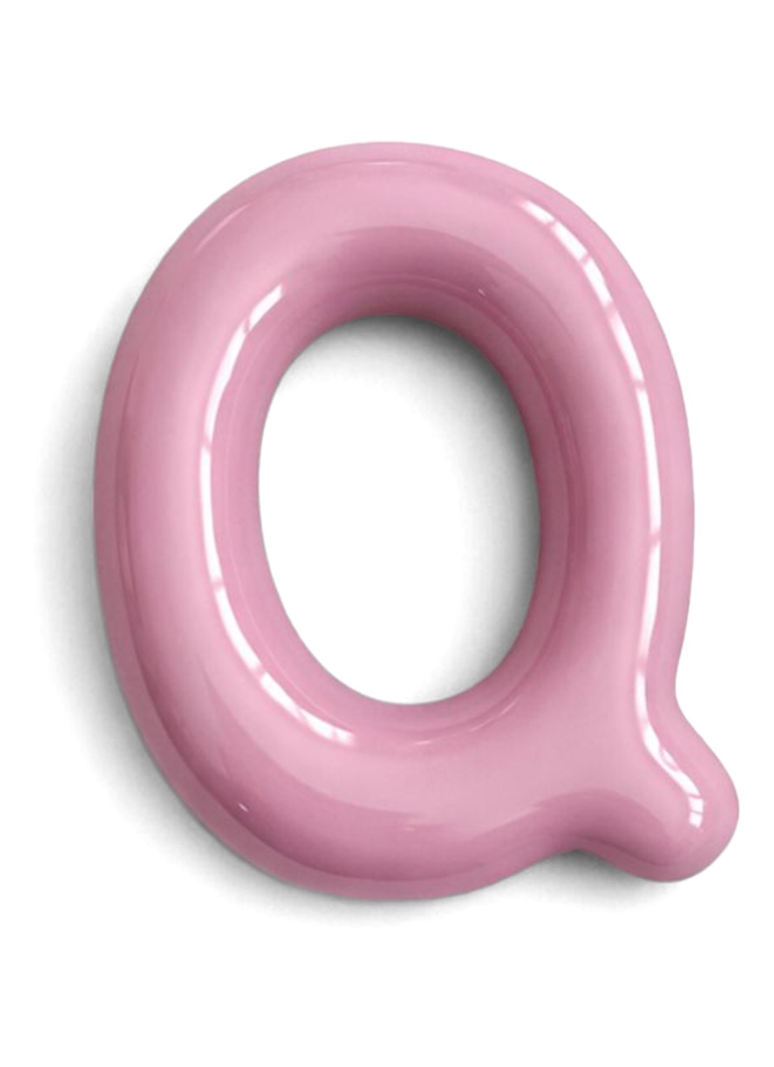 Ceramics by Romy Letter Q hanger 10 cm - voorkant lavendel