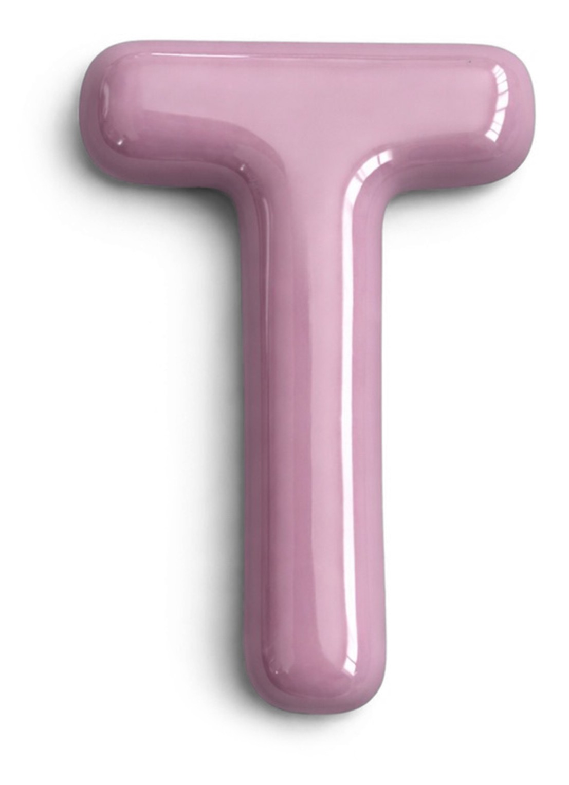 Ceramics by Romy Letter T hanger 10 cm - voorkant lavendel