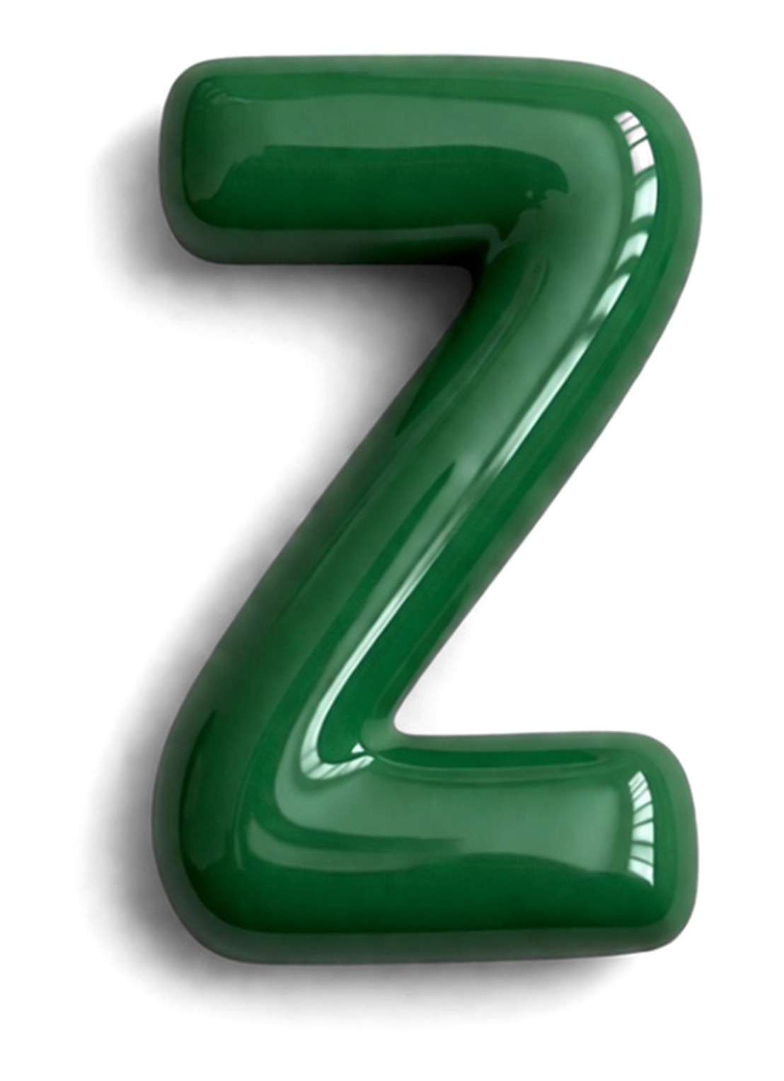 Ceramics by Romy Letter Z hanger 10 cm - voorkant mosgroen