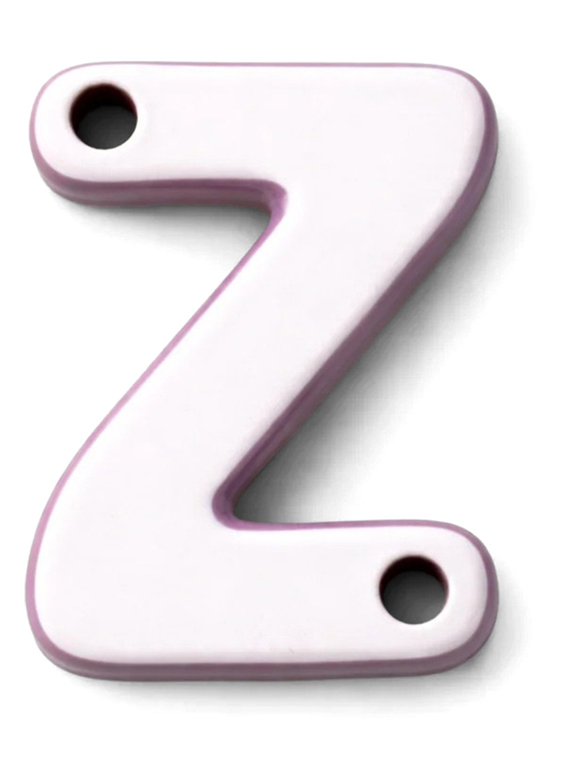 Ceramics by Romy Letter Z hanger 10 cm - voorkant 2 blauw