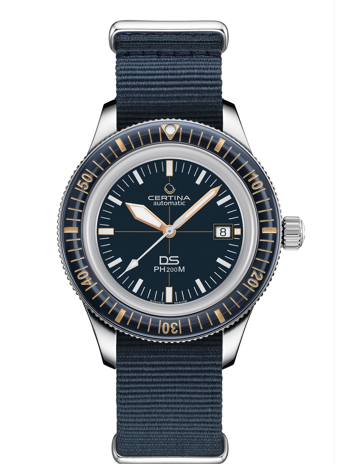 Certina DS PH200M horloge C0364071804000 - voorkant zilver