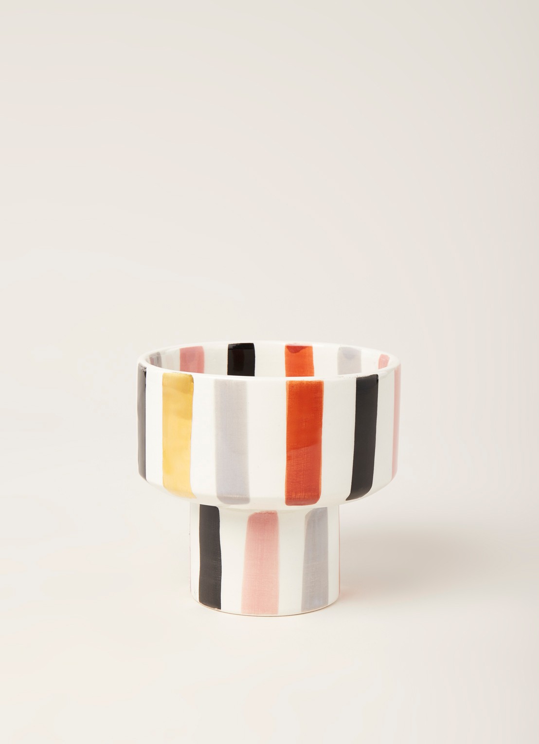 Chabi Chic Ourika schaal op voet 11,5 cm - voorkant 3 multicolor